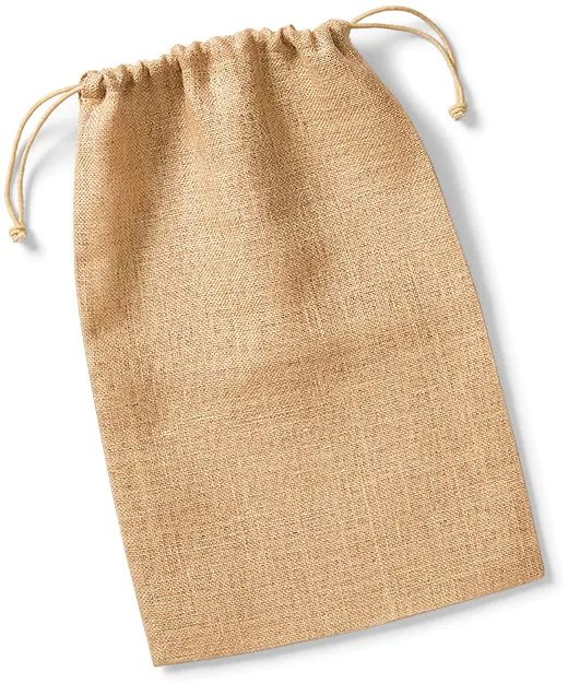 Jute Tasche mit Kordeln
