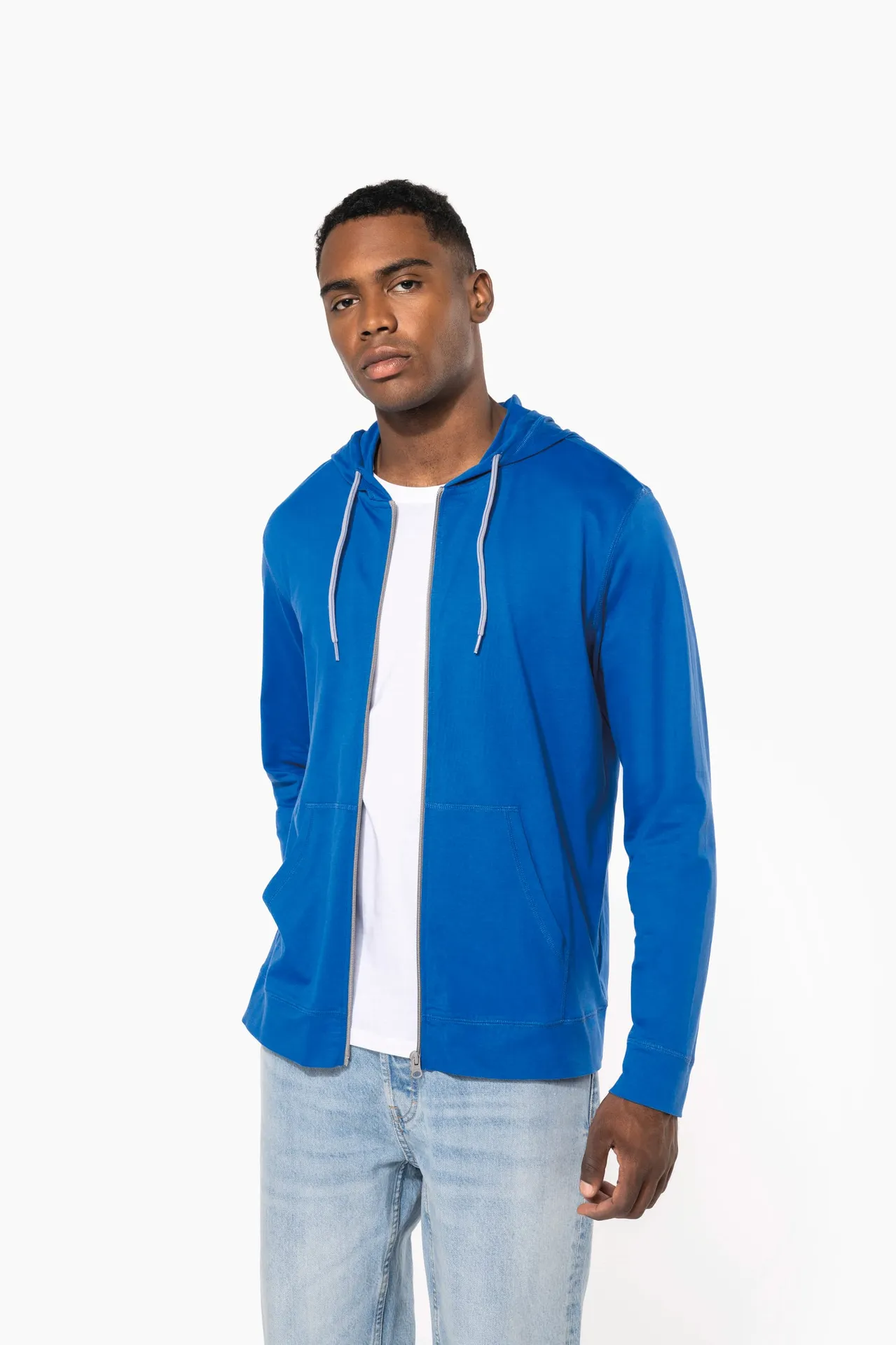 Lightweight Cotton Hooded Sweatshirt