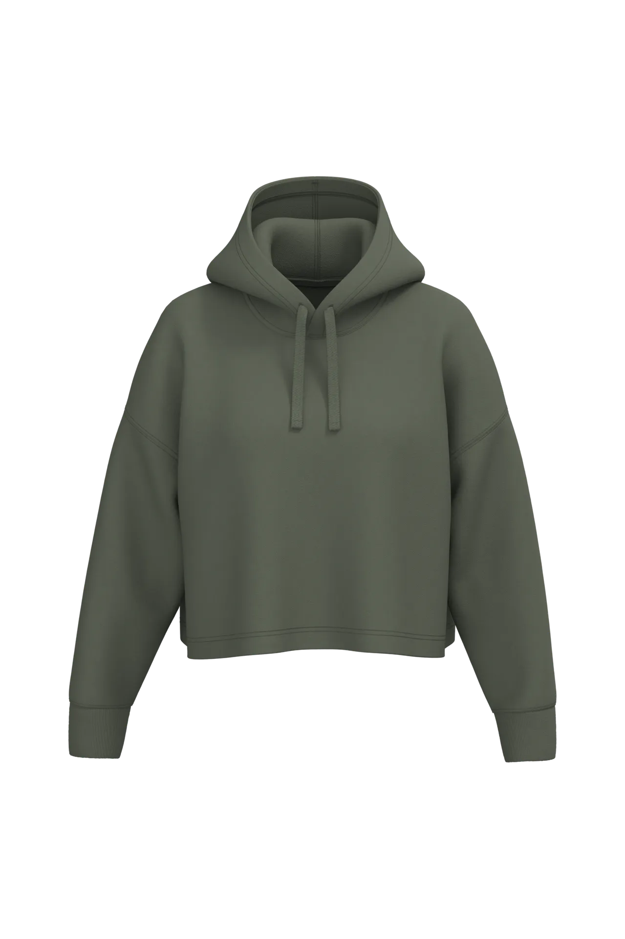 Damen Cropped-Sweatshirt mit Kapuze