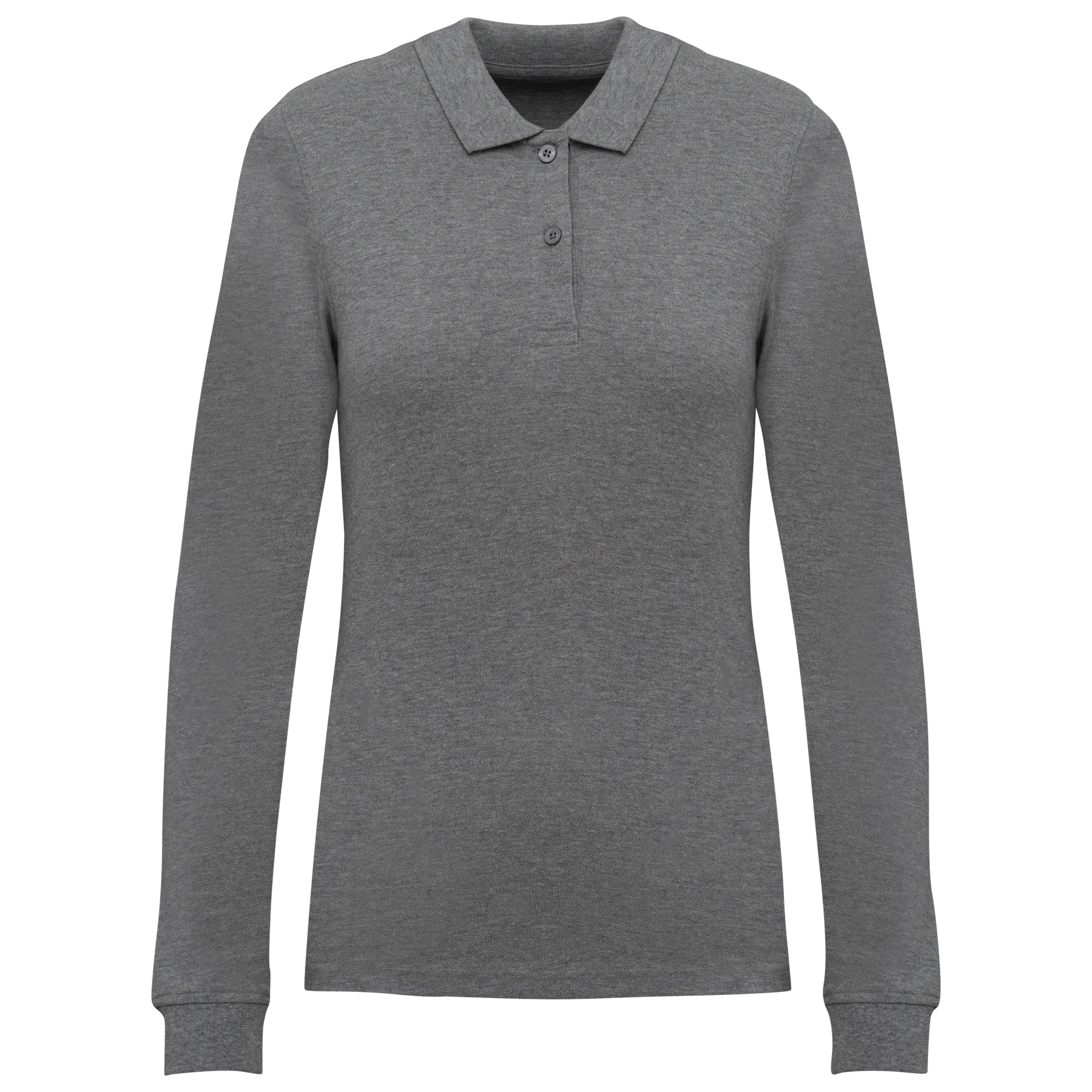 Damen Piqué-Polohemd lange Ärmel Bio180