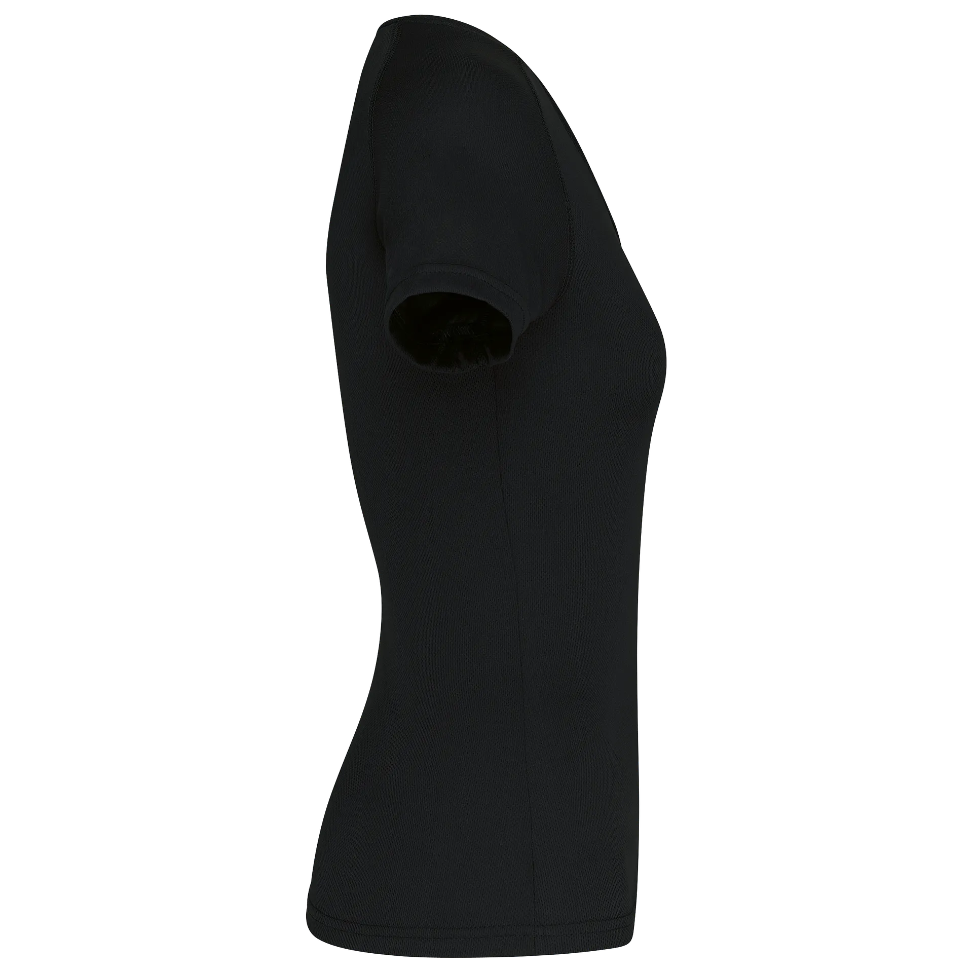 Damen Kurzarm-Sportshirt mit V-Ausschnitt