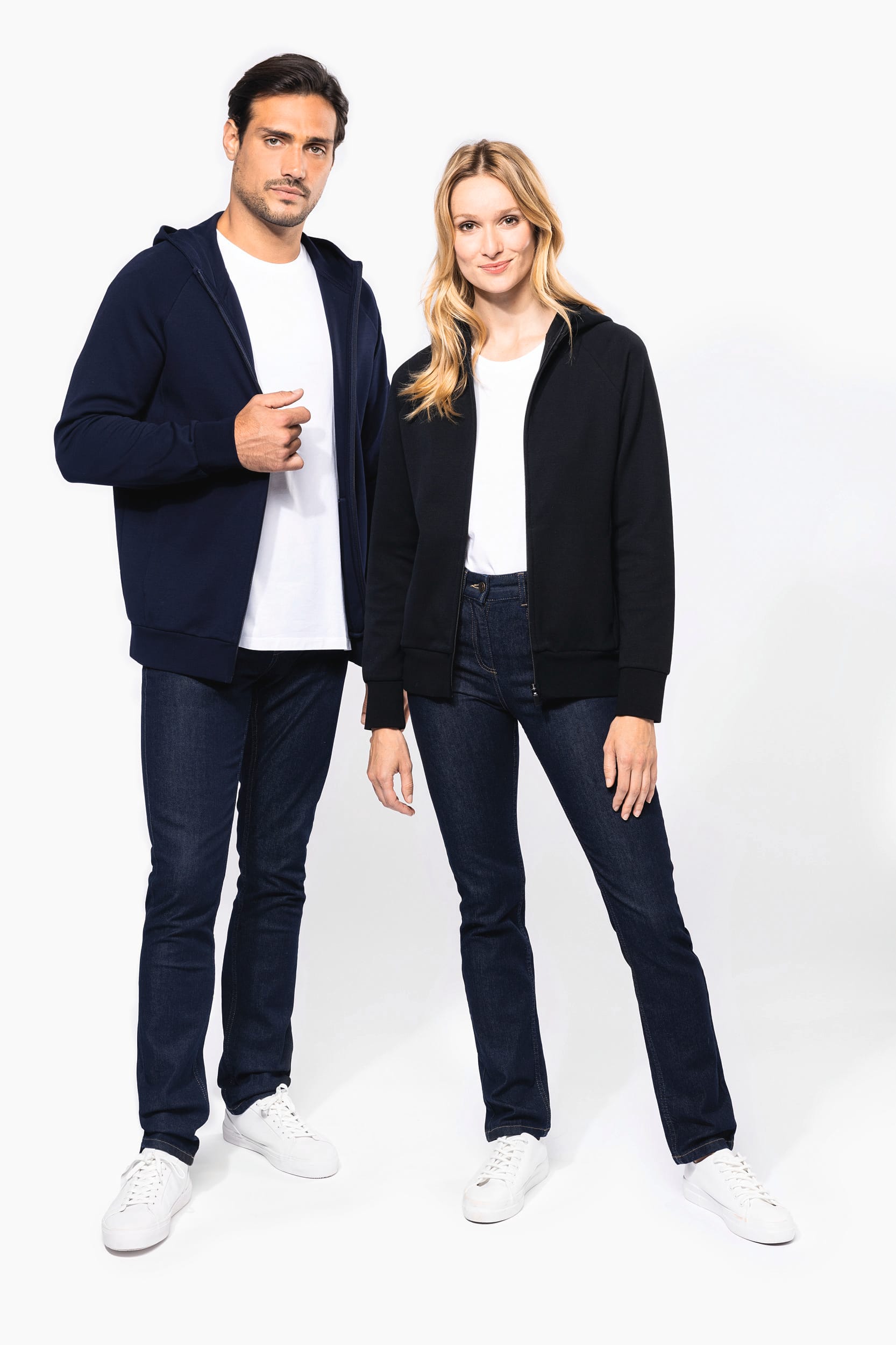 Herren-Reißverschlussjacke mit Kapuze