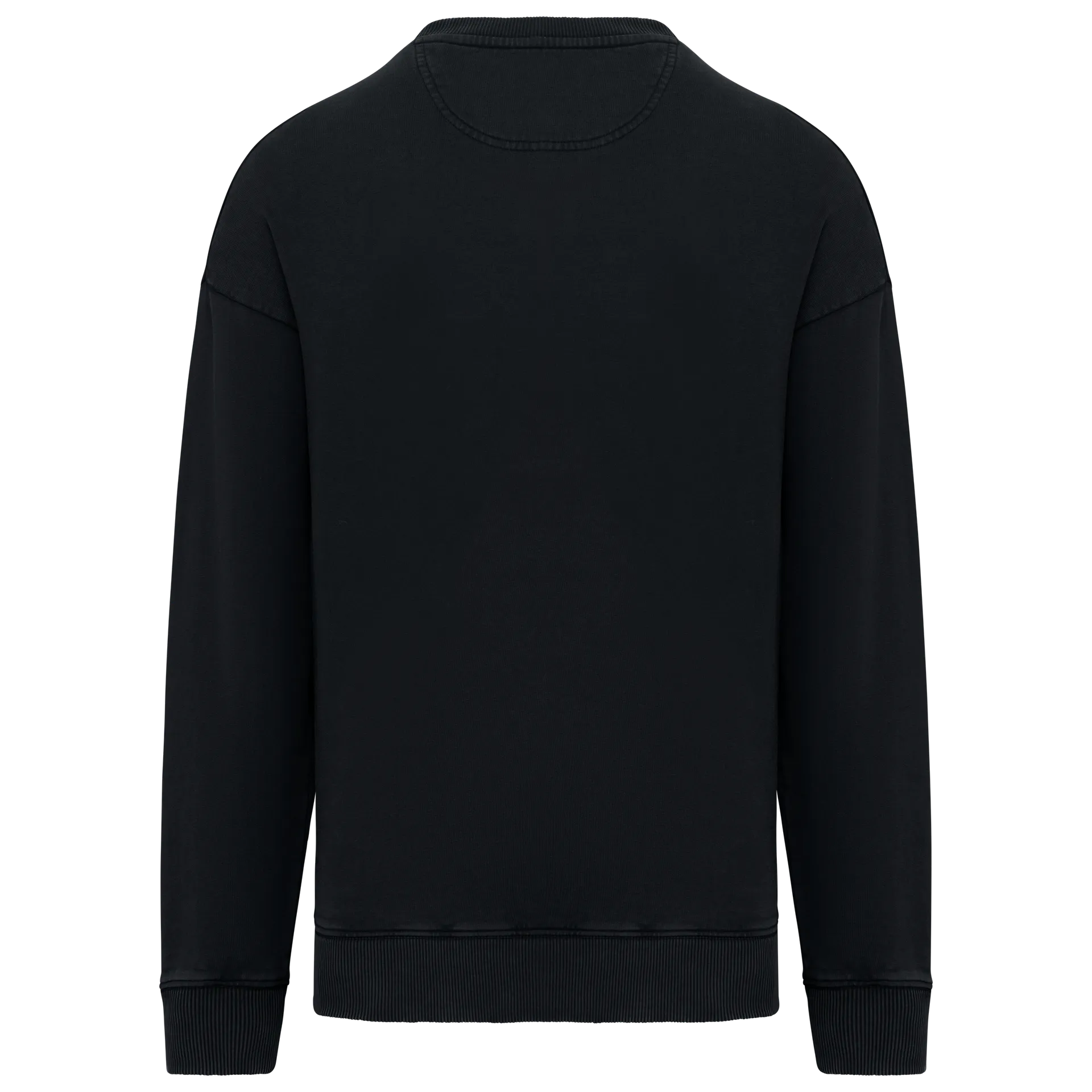 Ausgewaschenes umweltfreundliches Oversize Unisex-Sweatshirt mit Rundhalsausschnitt