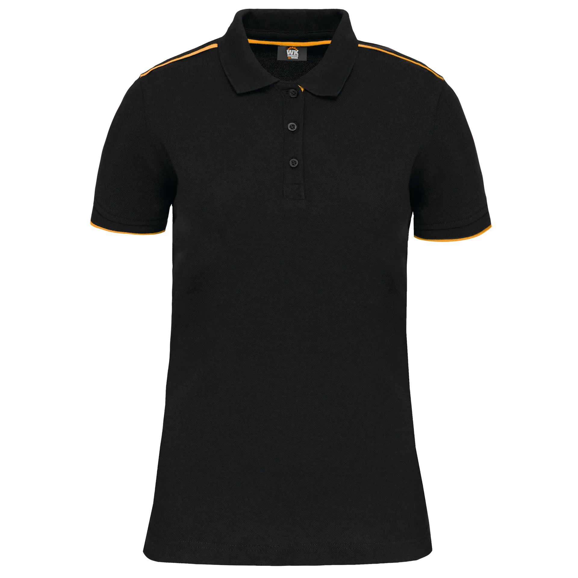 Damen-Polohemd Day To Day mit kontrastfarbenen, kurzen Ärmeln