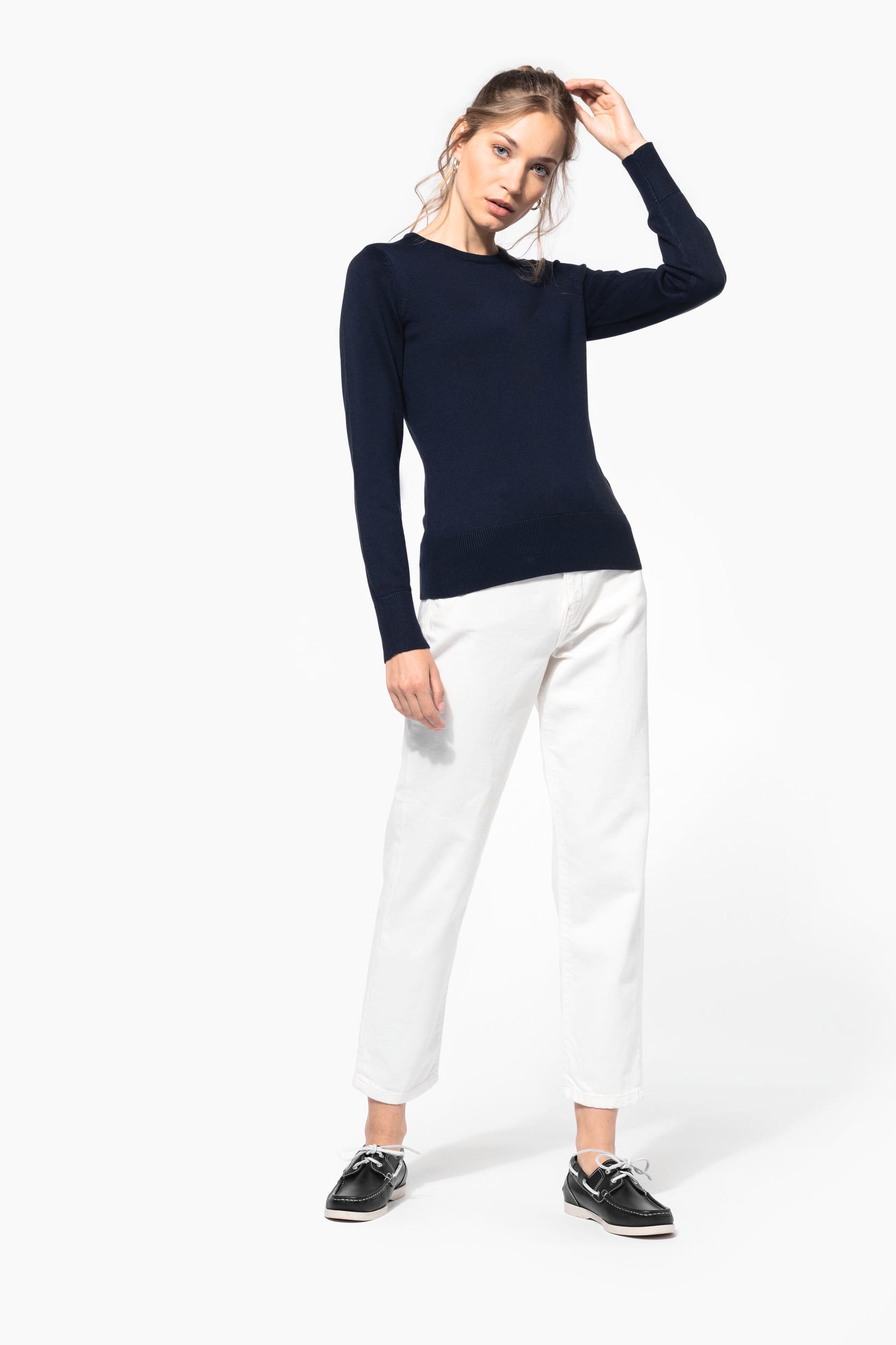 Damen Pullover Rundhals