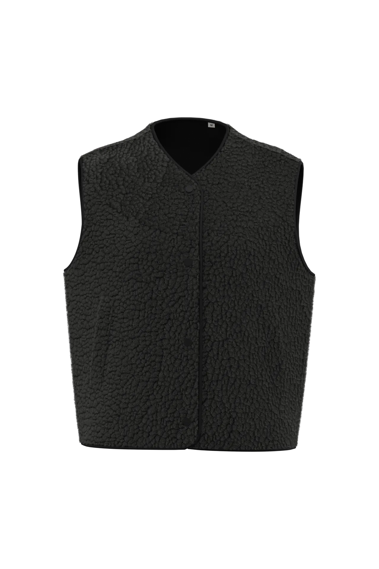 Ärmellose Sherpa-Jacke für Damen