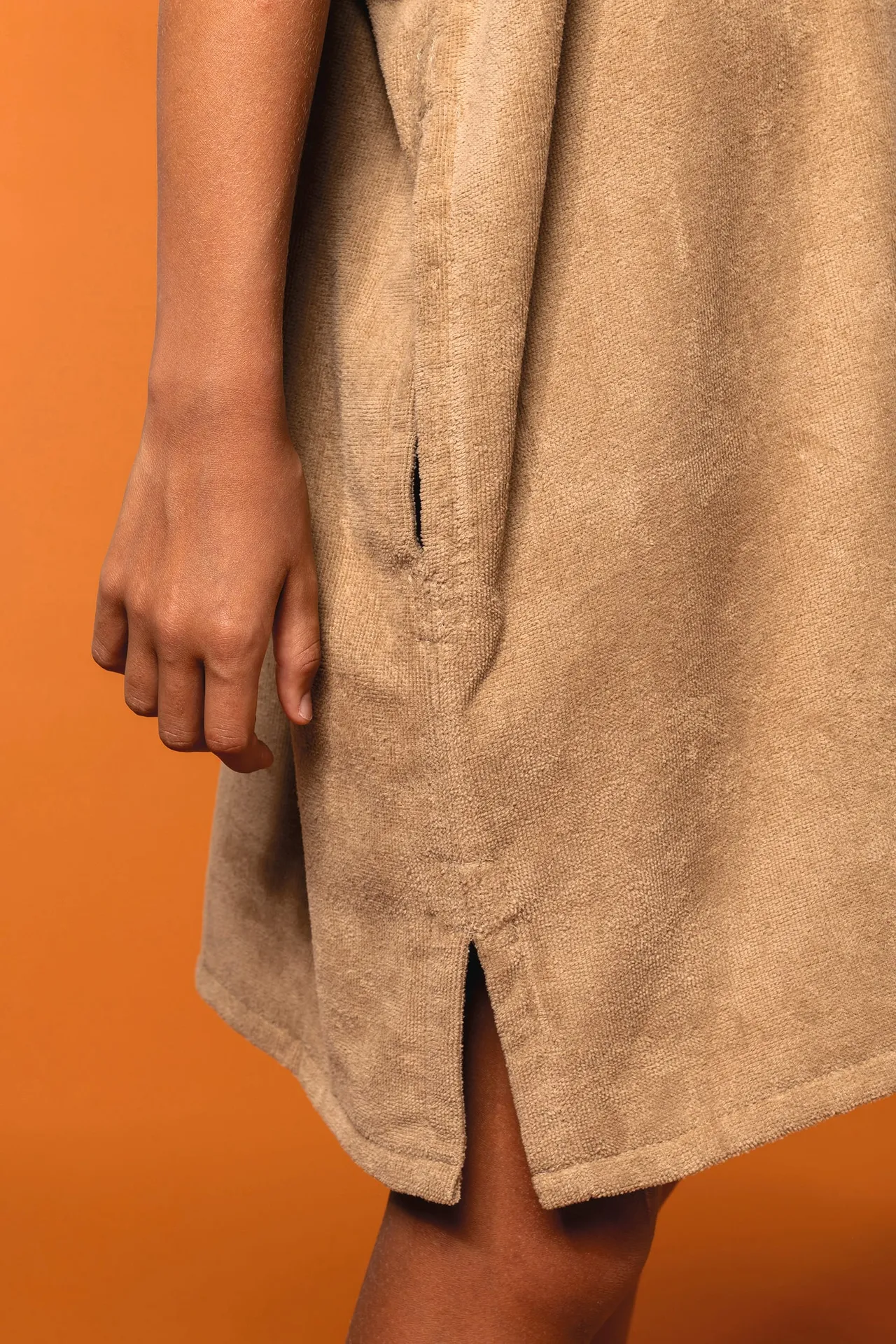 Kinder-Frottee-Poncho mit Kapuze