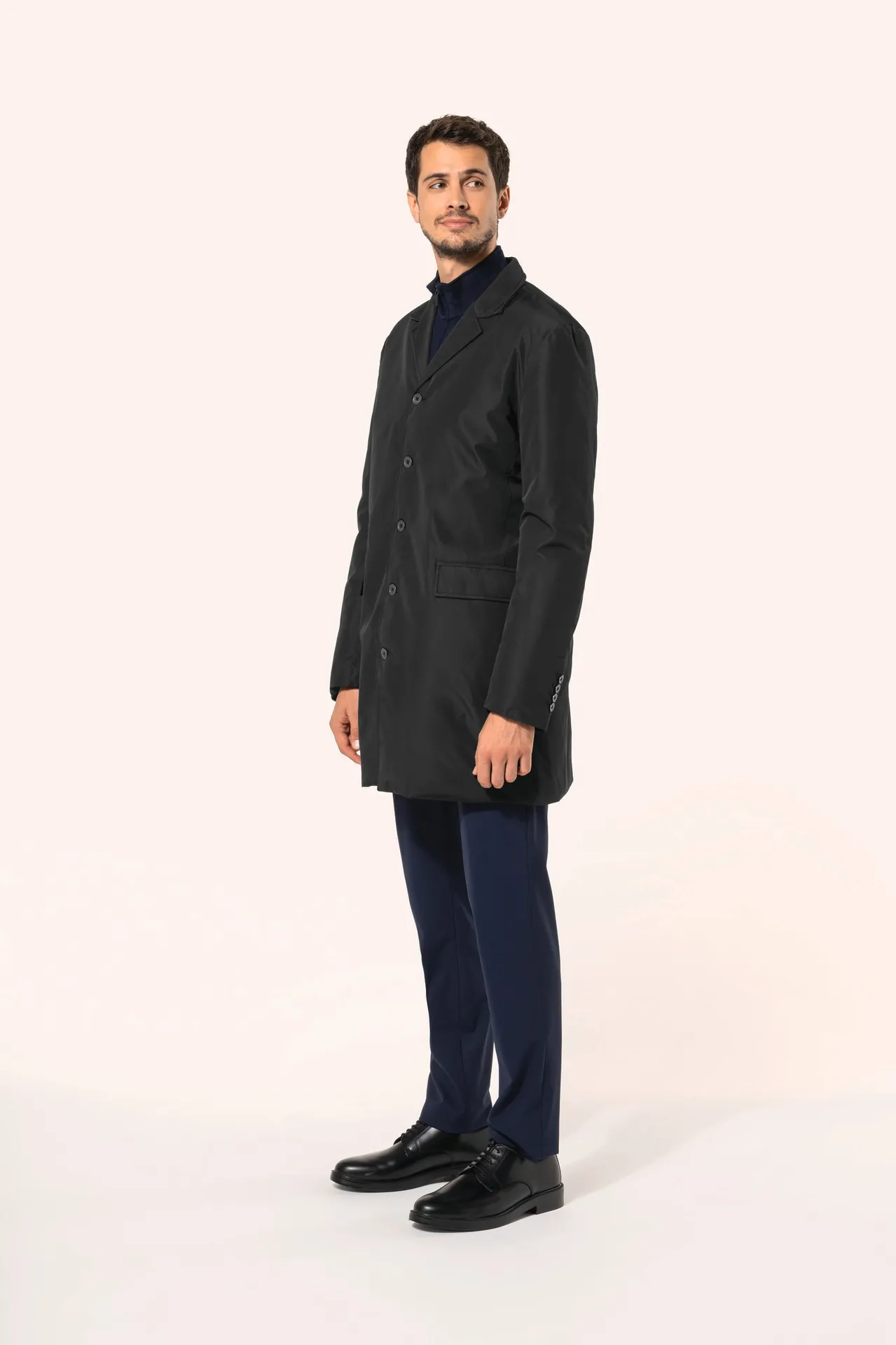 Strukturierter Herren-Trenchcoat