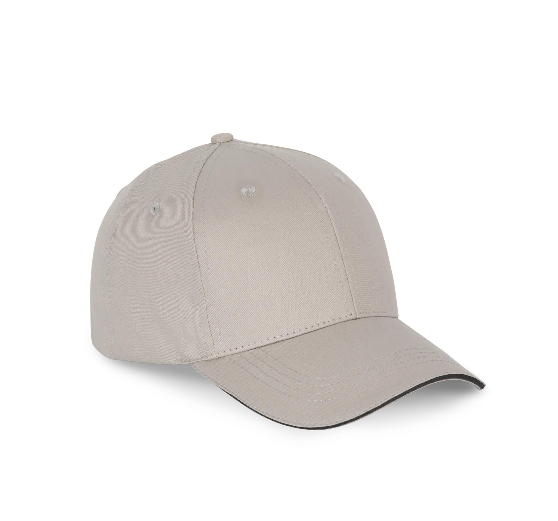 6-Panel-Kappe mit Kontrast-Sandwichschirm