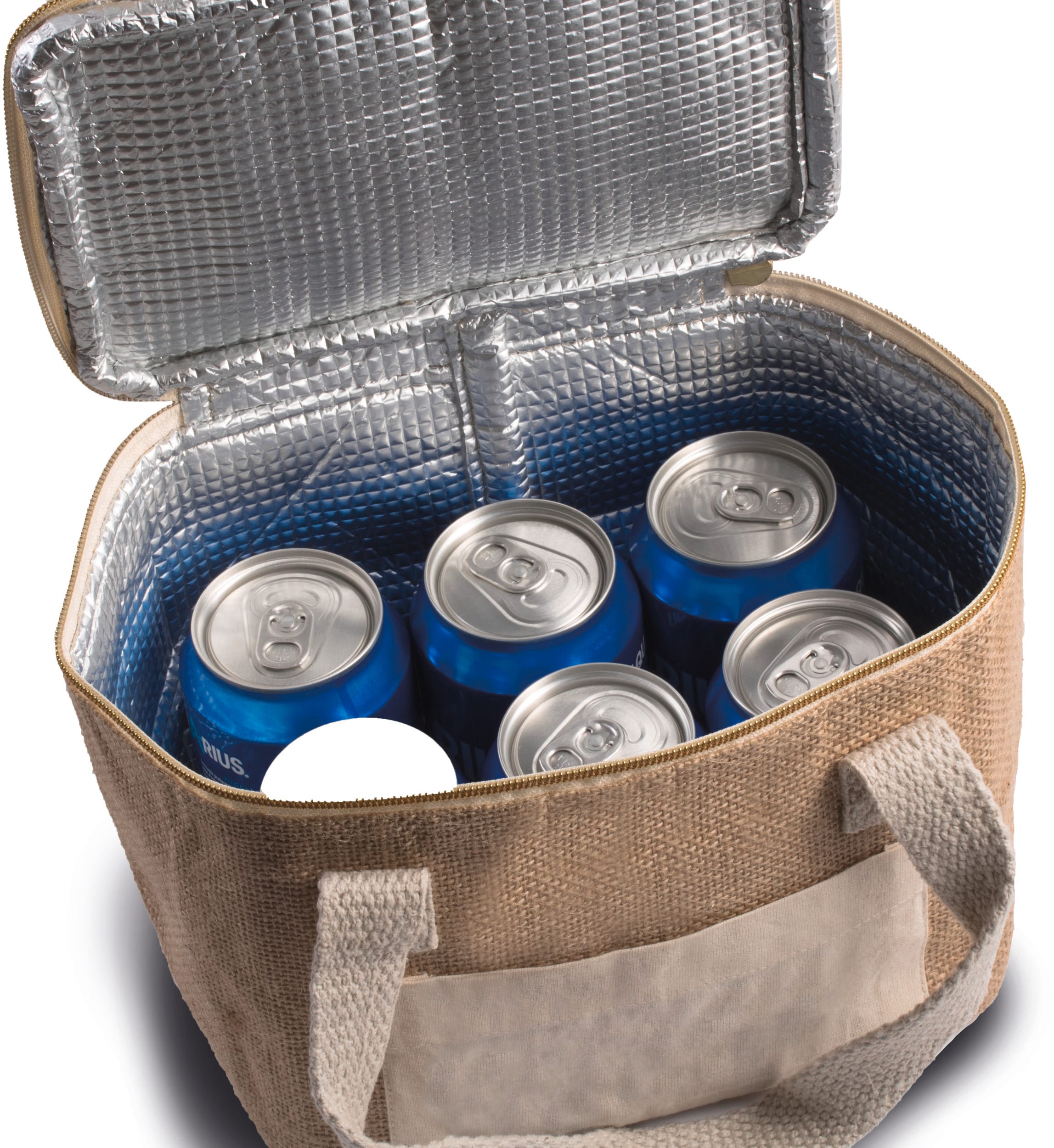 Kleine Kühltasche aus Jute