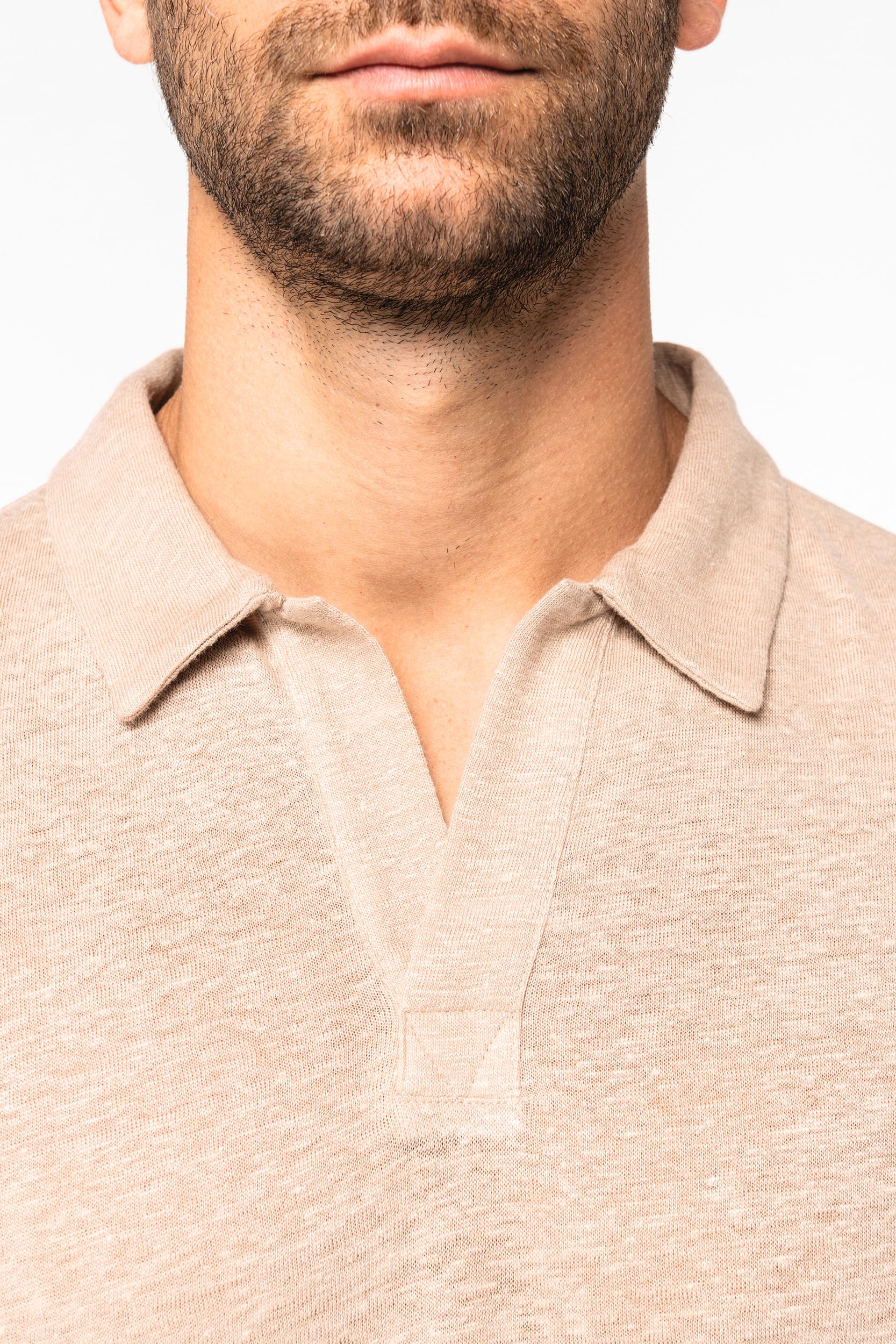 Herren-Polohemd aus Leinen