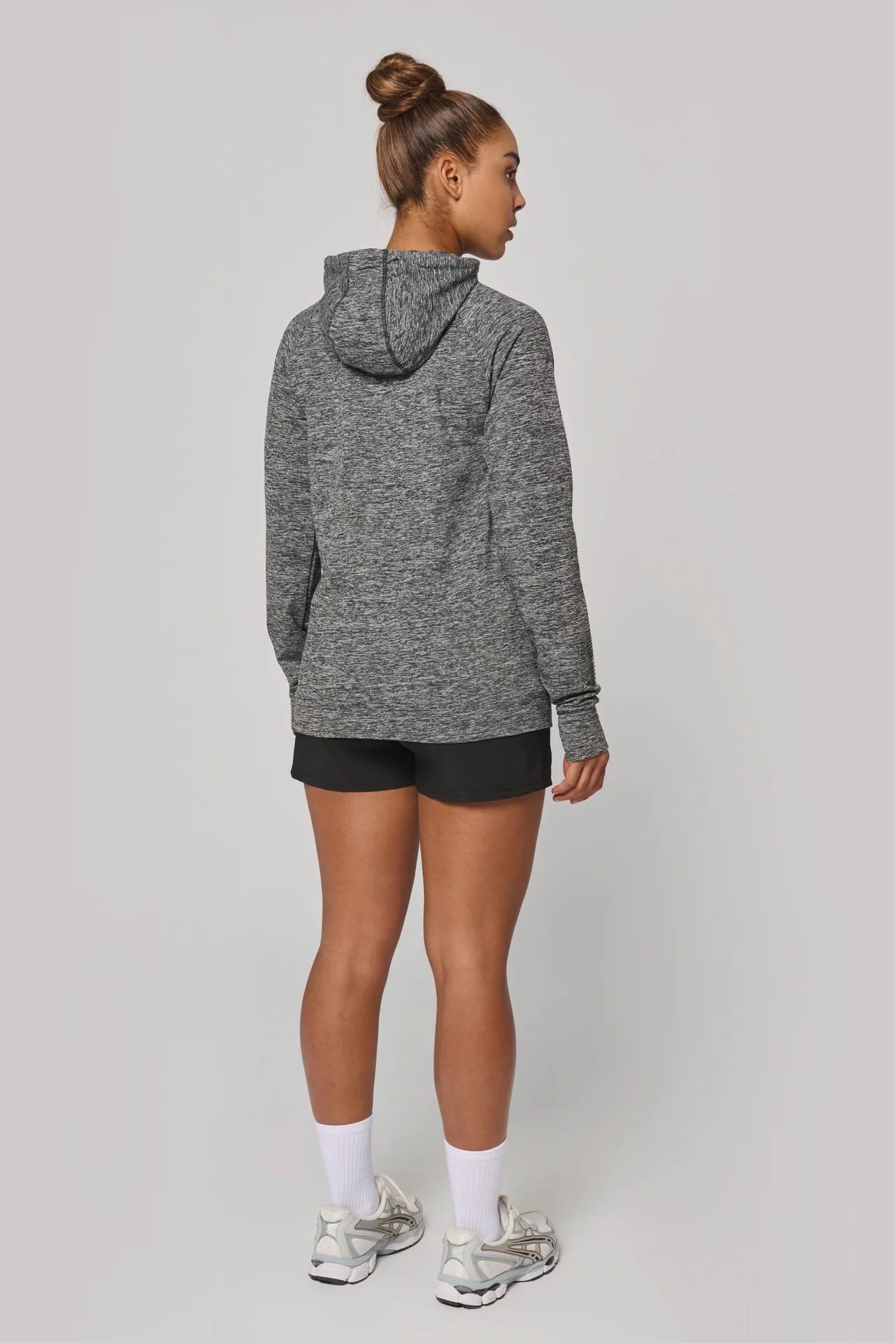 Kapuzen-Sweatshirt 1/4 Sport-Reißverschluss Unisex