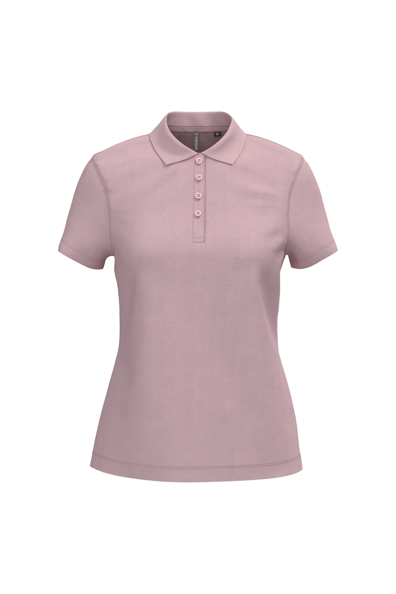 Dammen Kurzam Poloshirt aus Baumwollpiqué
