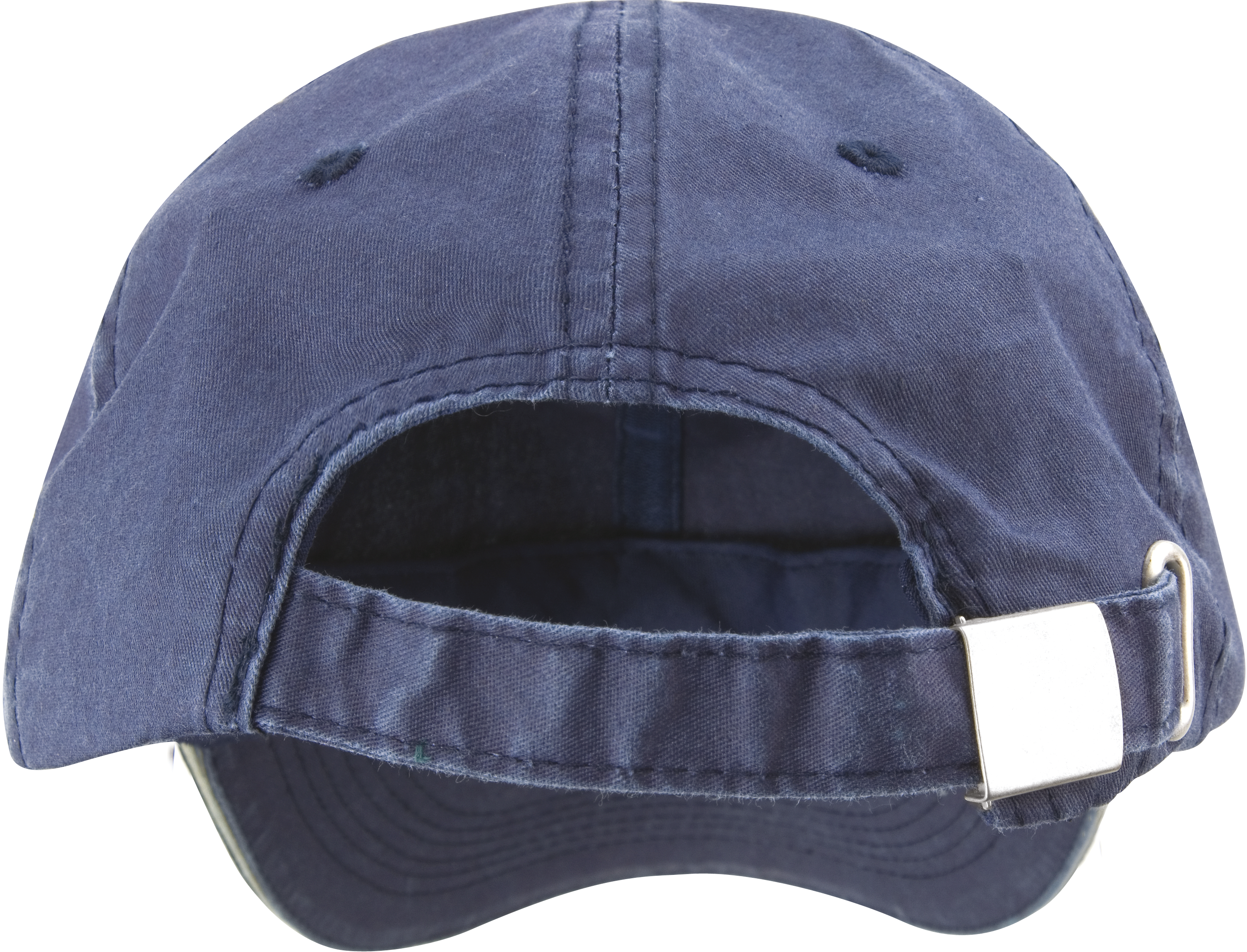 Washed Fine Line Cotton Cap with Sandwich Peak