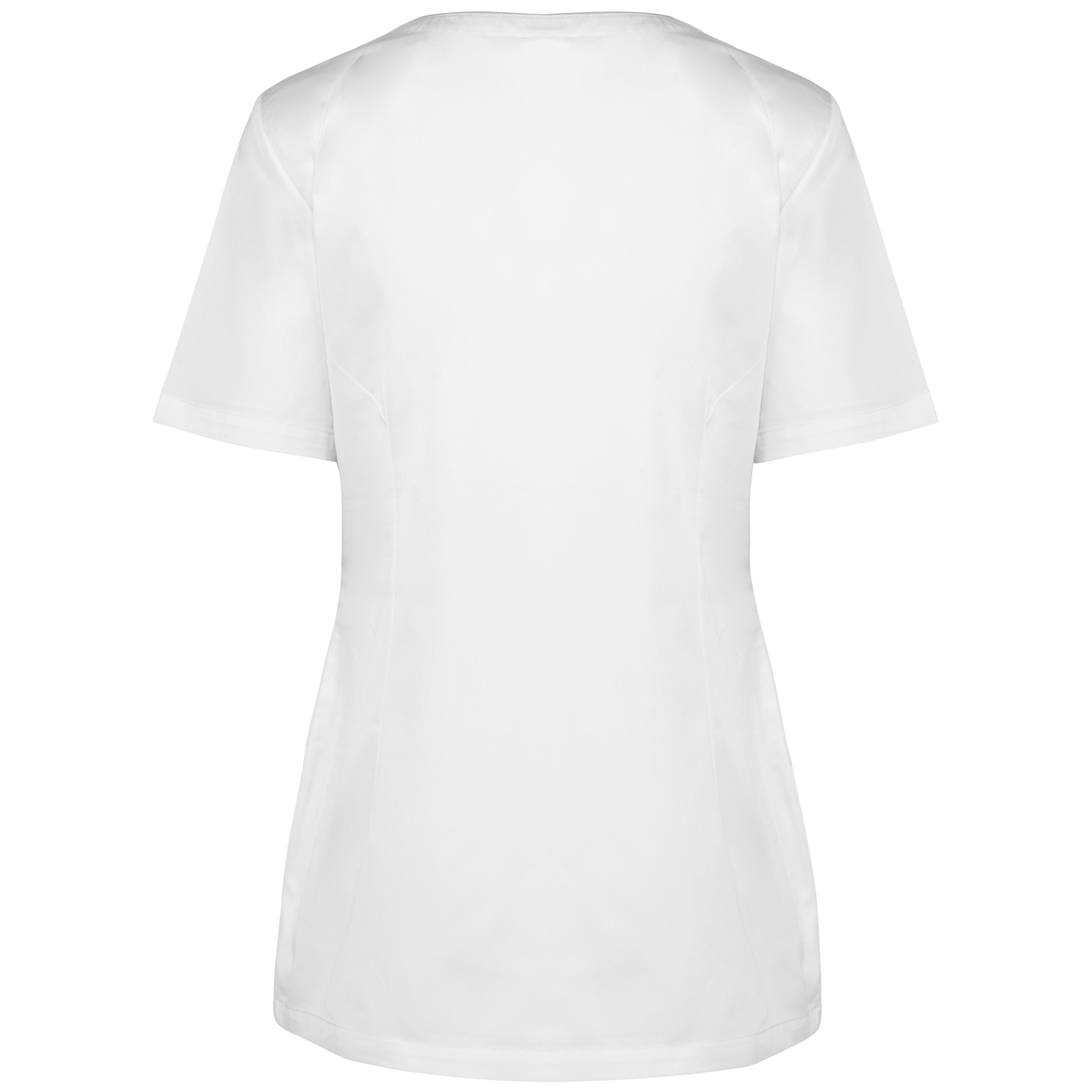 Damenkittel aus Baumwollpolyester mit Druckknöpfen Damenkittel aus Baumwollpolyester mit Druckknöpfen