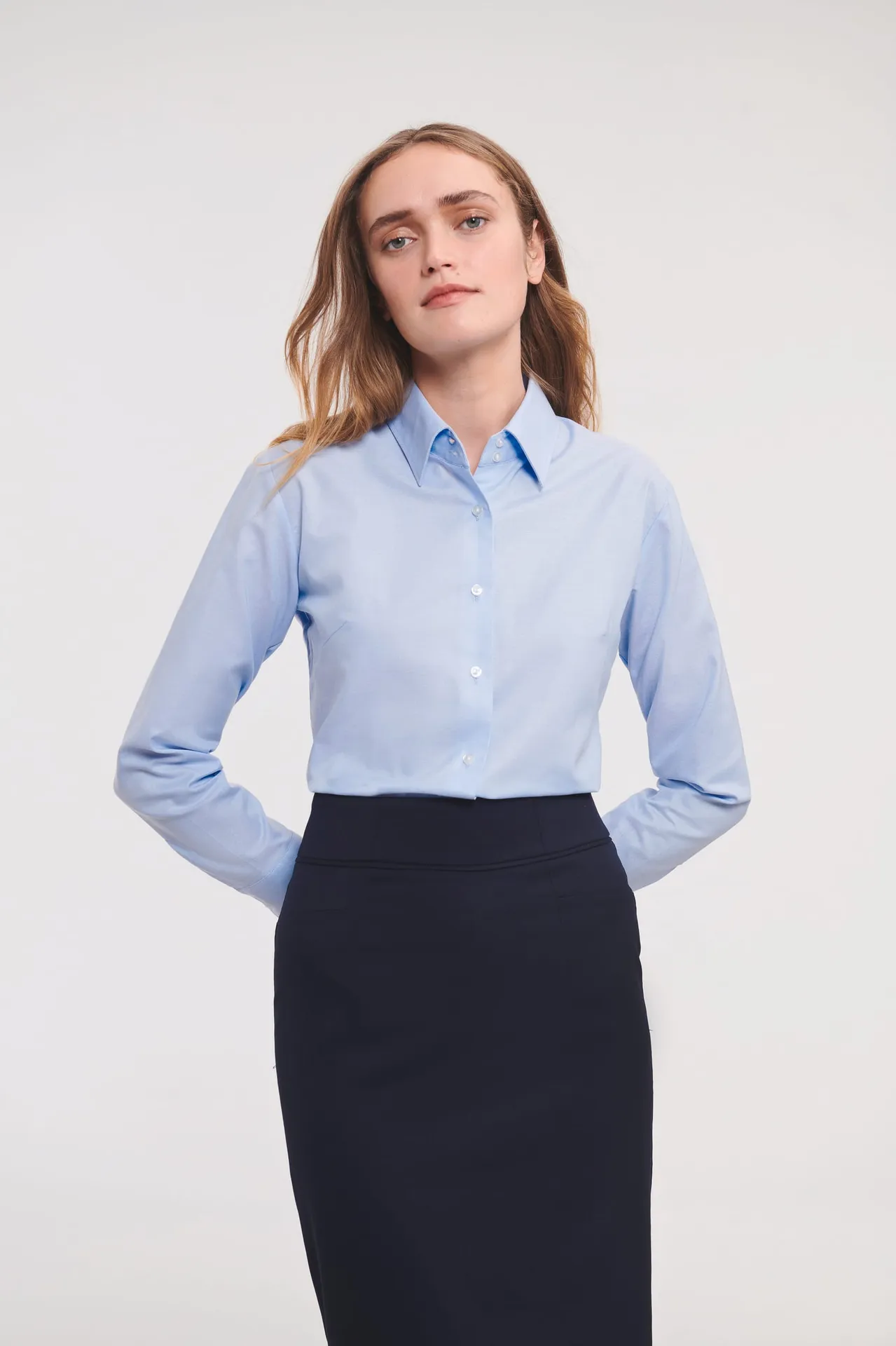 Ladies' Long Sleeve Easy Care Oxford Shirt