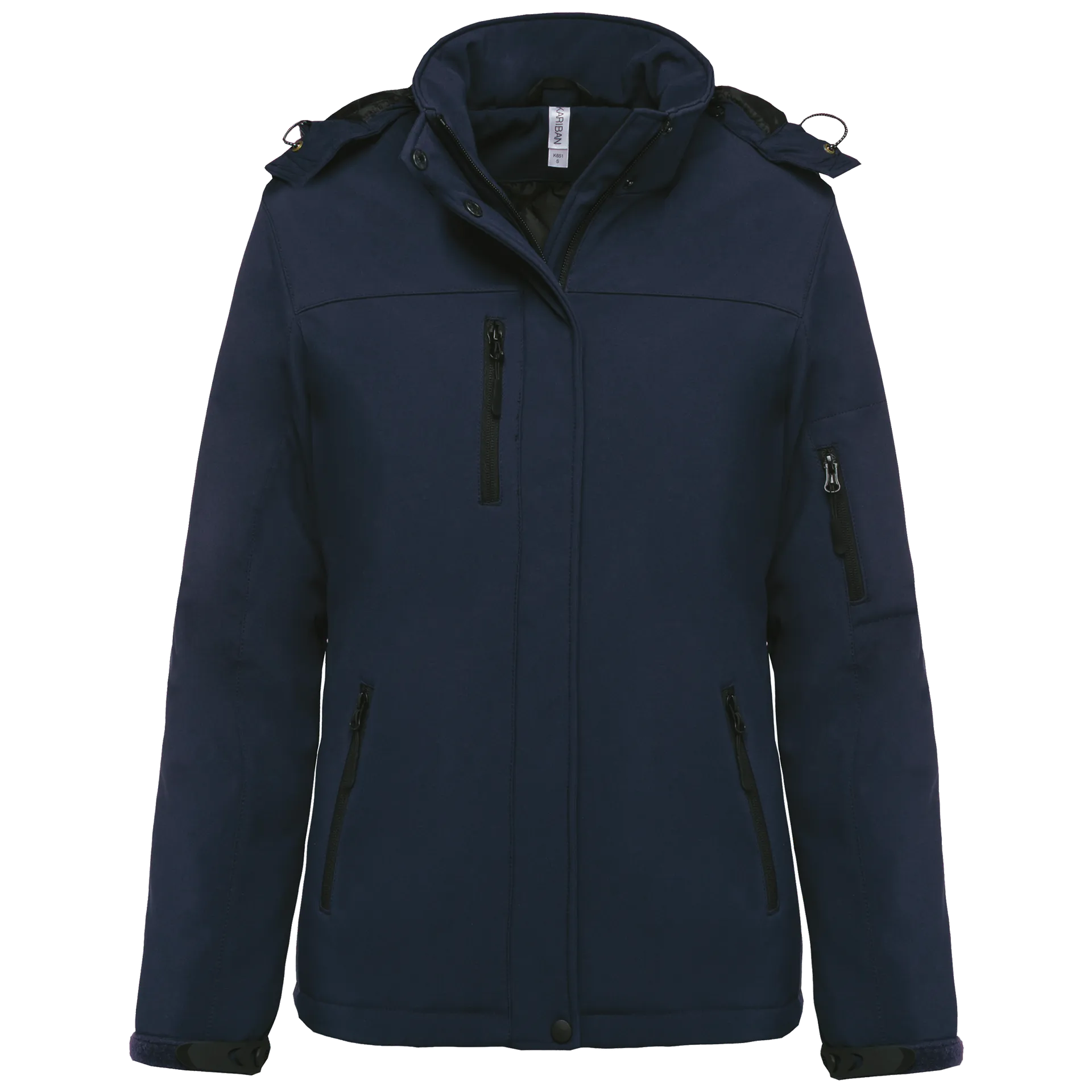 Damenparka Softshell wattiert mit Kapuze