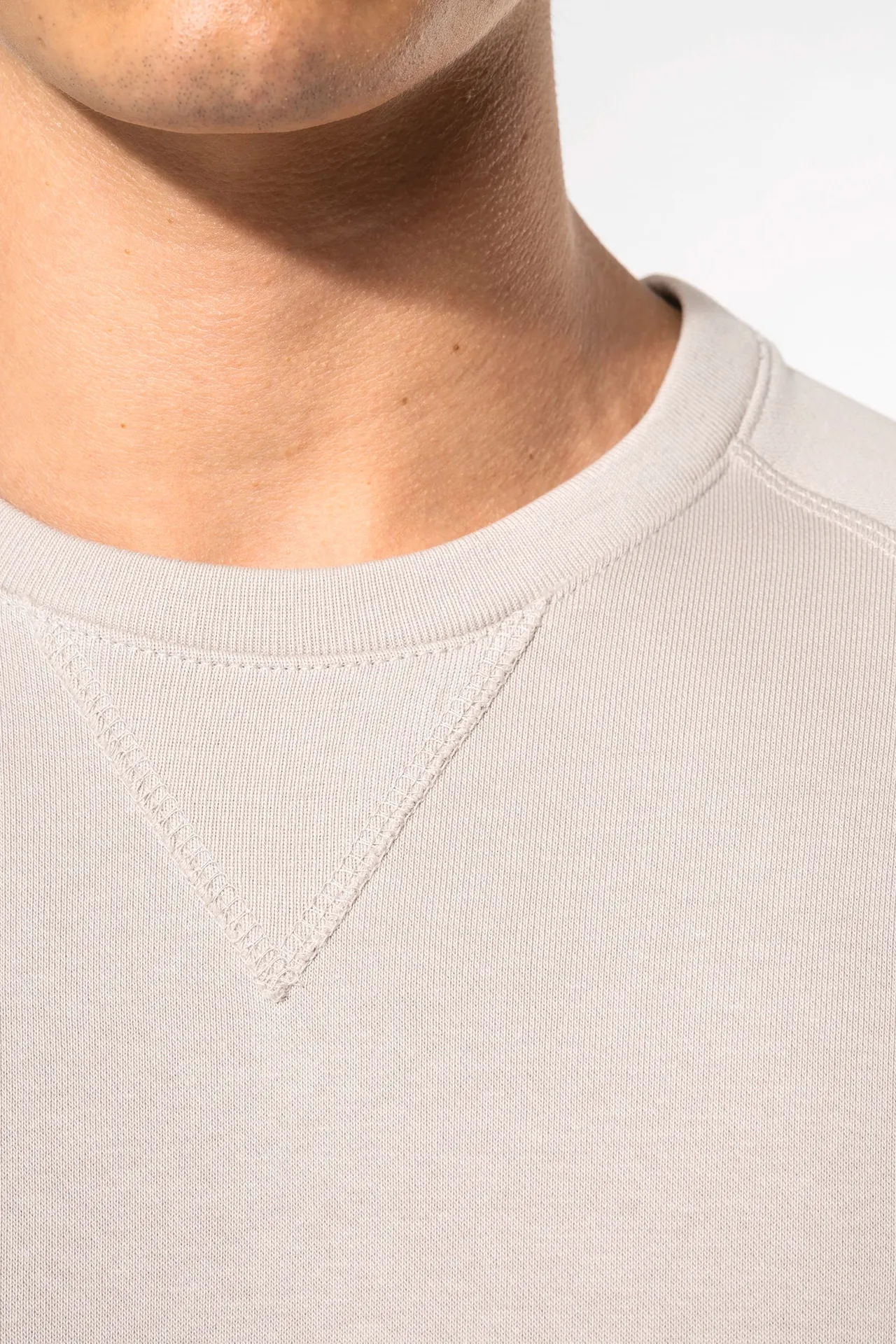 Herren Sweatshirt BIO-BAUMWOLLE Rundhalsausschnitt Raglanärmel