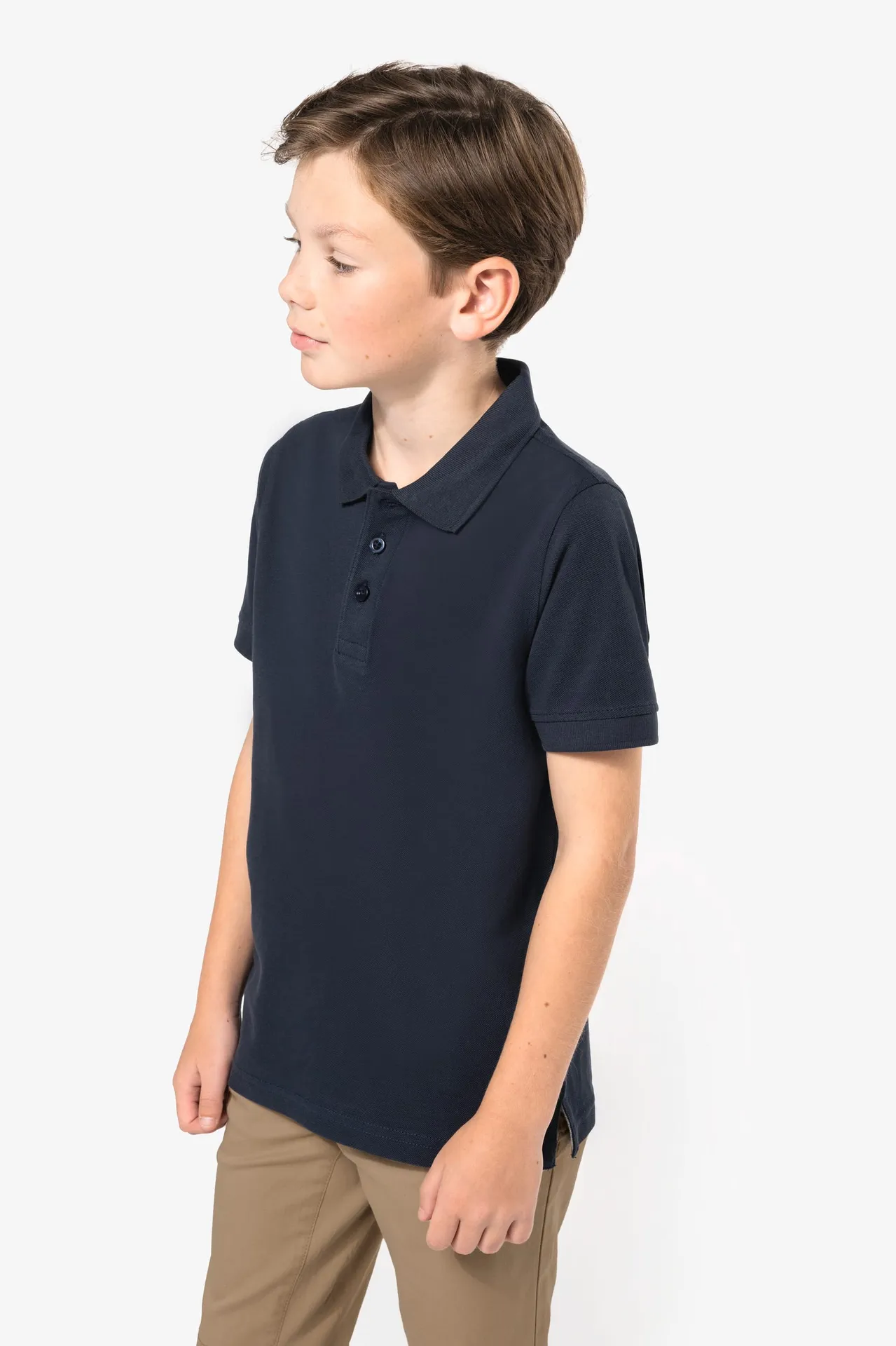 Kinder Kurzarm Poloshirt aus Baumwollpiqué