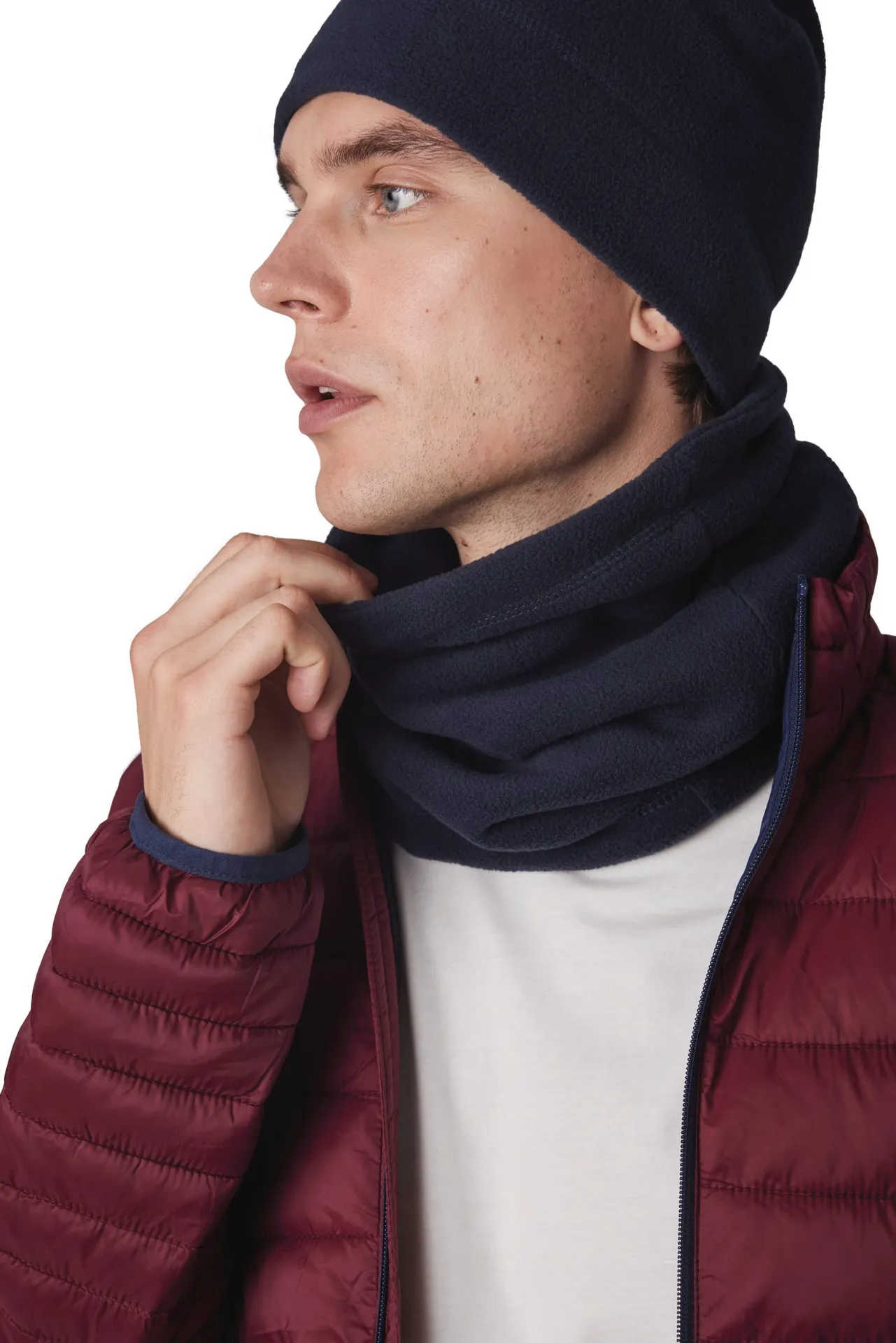 Recycelte Mütze aus Mikrofleece