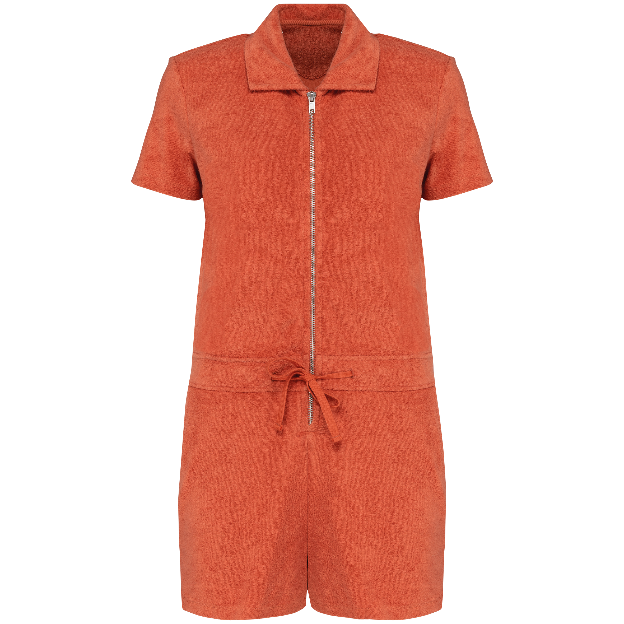 Umweltfreundliches Short-Jumpsuit aus Frottee für Damen