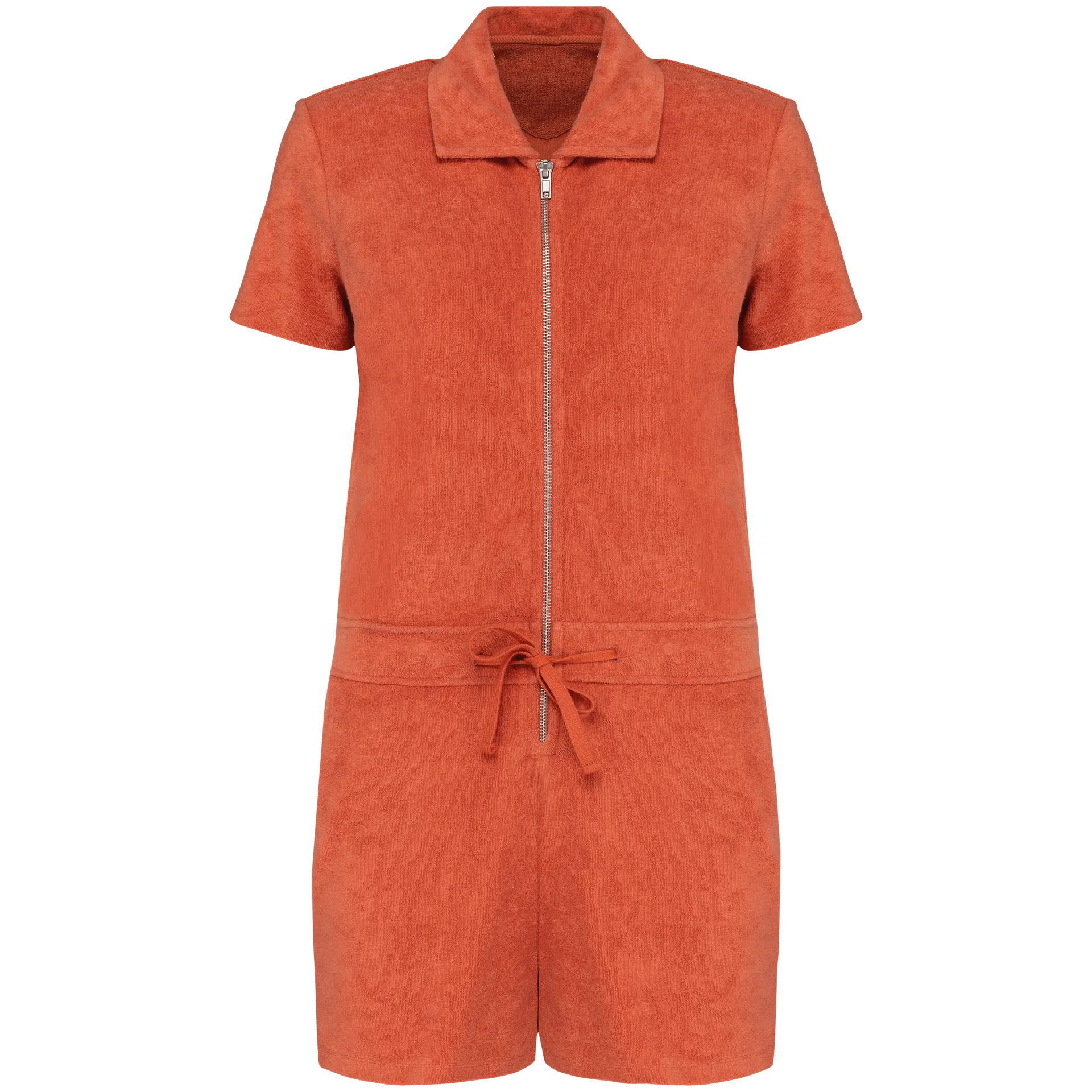 Umweltfreundliches Short-Jumpsuit aus Frottee für Damen