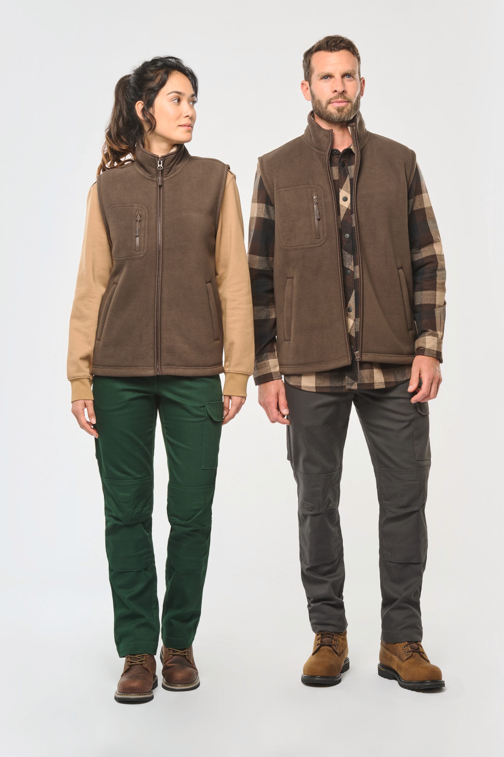 Bodywärmer aus Fleece mit Sherpa-Innenseite, Unisex Bodywärmer aus Fleece mit Sherpa-Innenseite, Unisex
