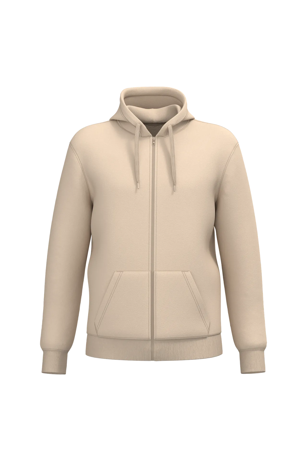 Recyceltes Unisex-Sweatshirt mit Reißverschluss und Kapuze