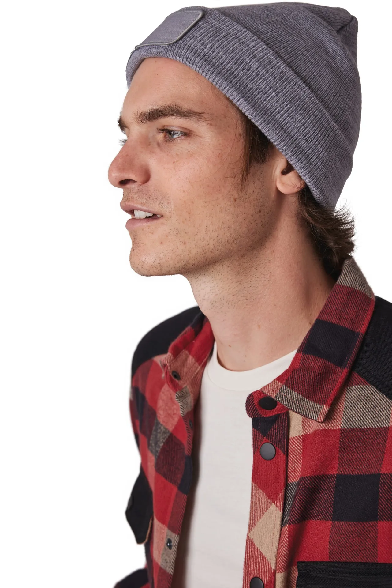 Recycelte Mütze mit Patch