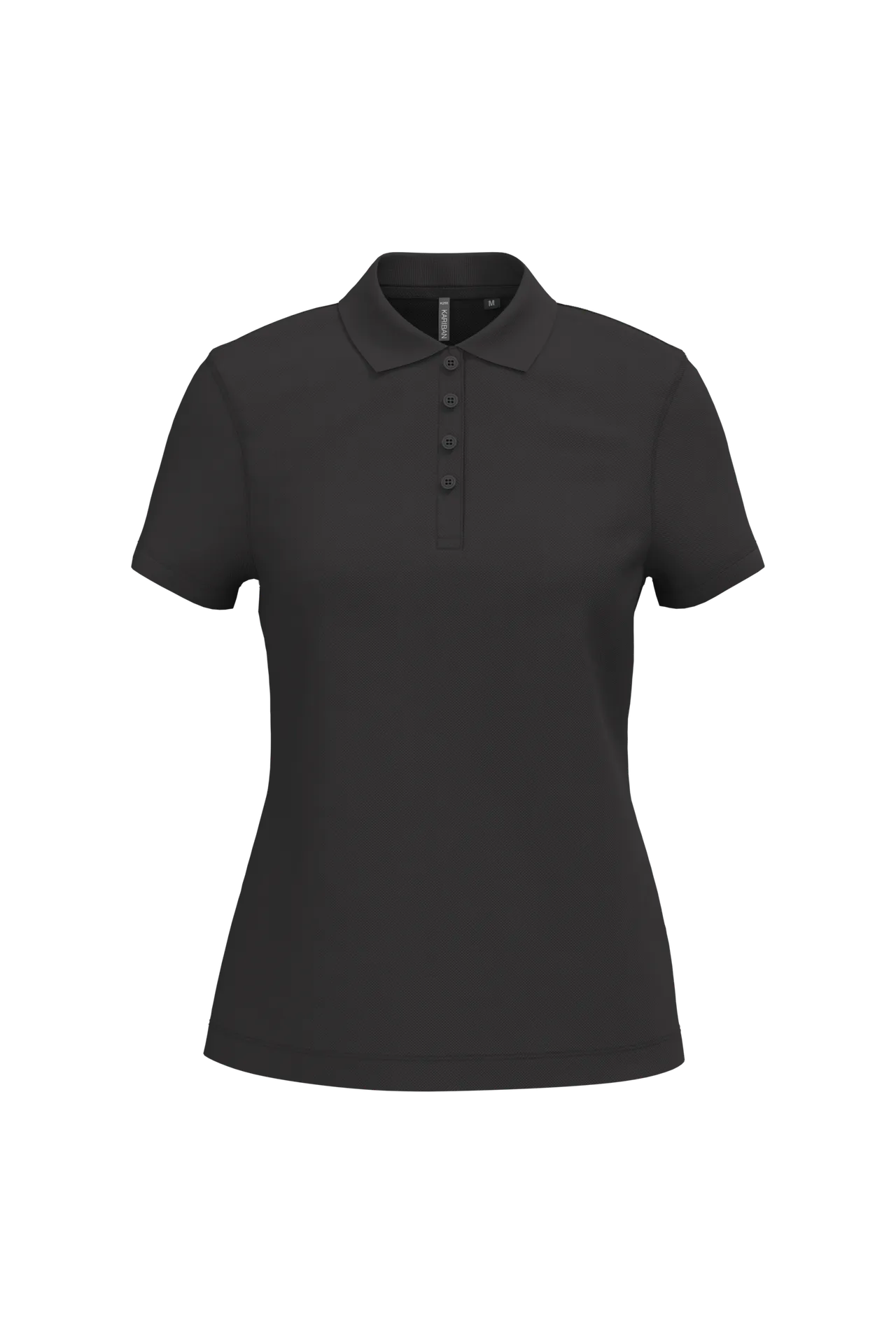 Dammen Kurzam Poloshirt aus Baumwollpiqué