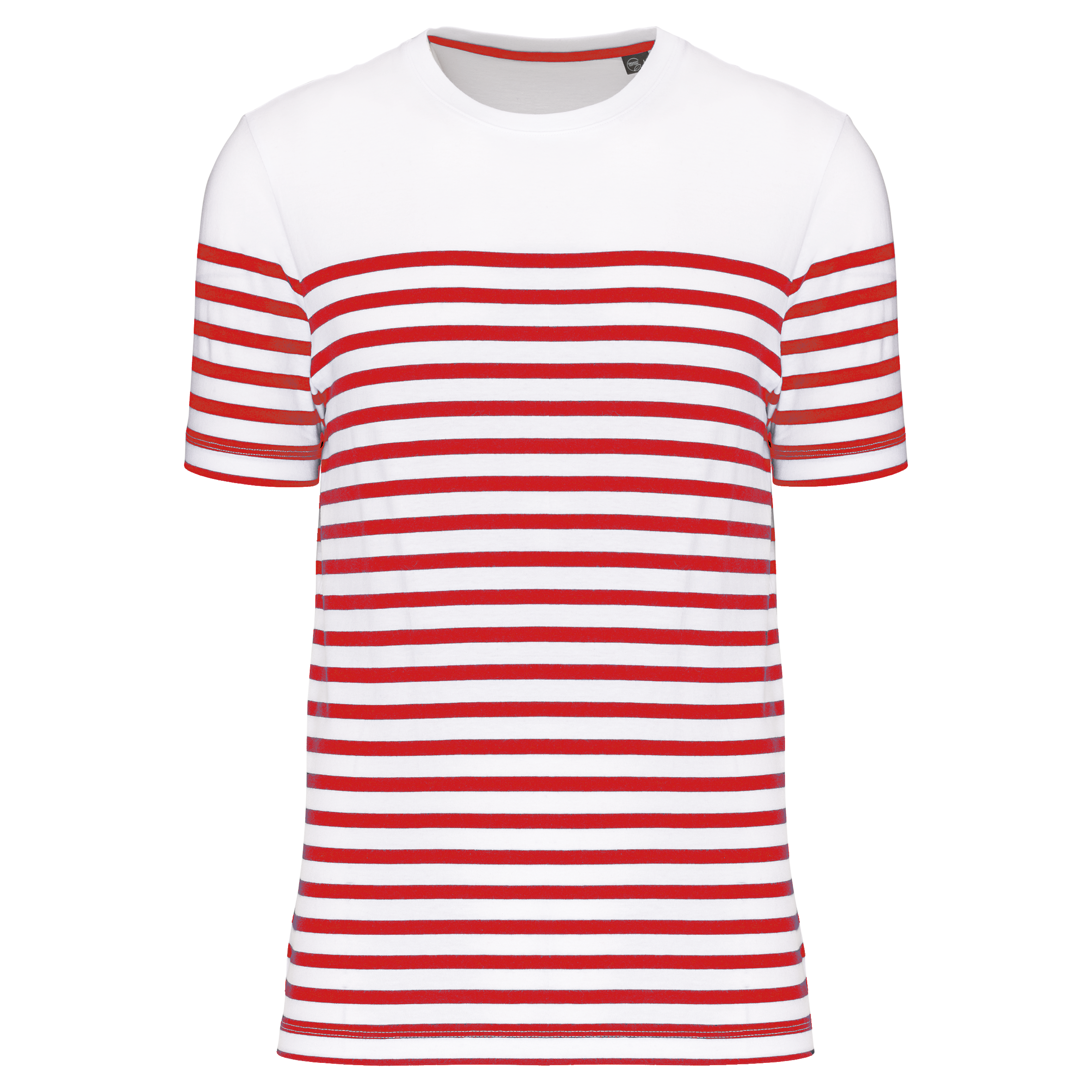 T-Shirt im Marine-Stil mit Rundhalsausschnitt Bio Herren