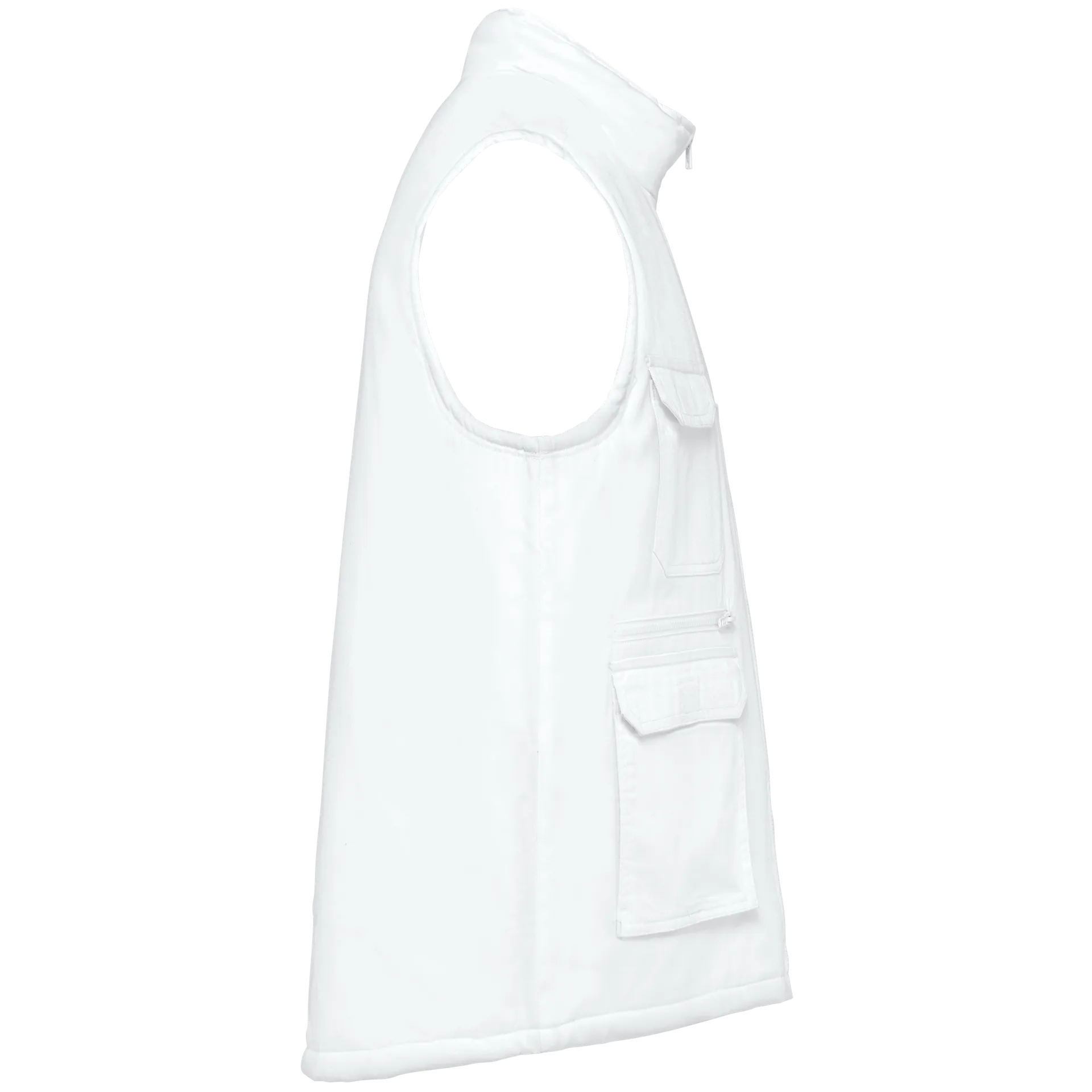Gefütterte Unisex-Weste aus  Baumwollpolyester
