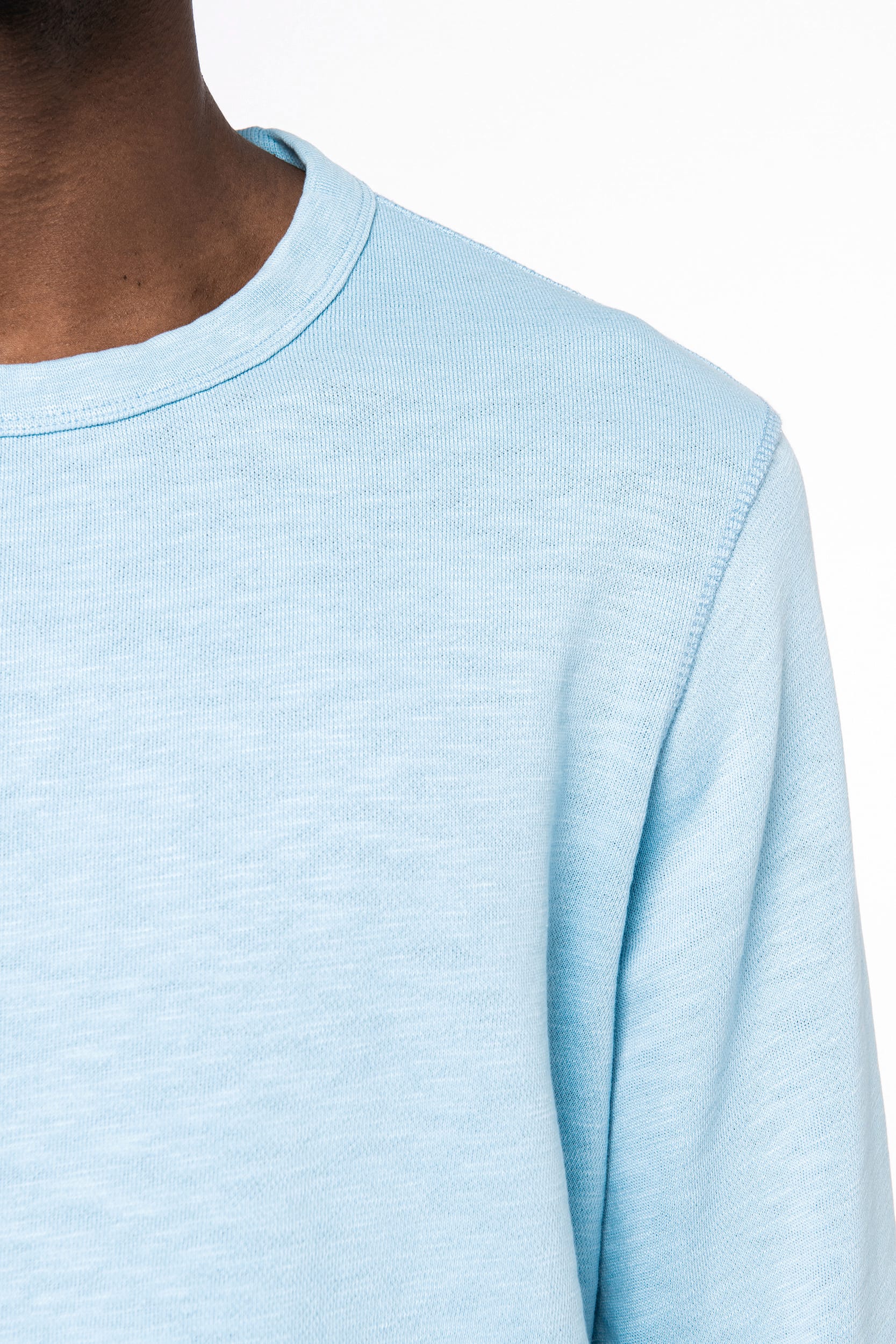 Ausgewaschenes umweltfreundliches Unisex Sweatshirt mit Rundhalsausschnitt aus French Terry