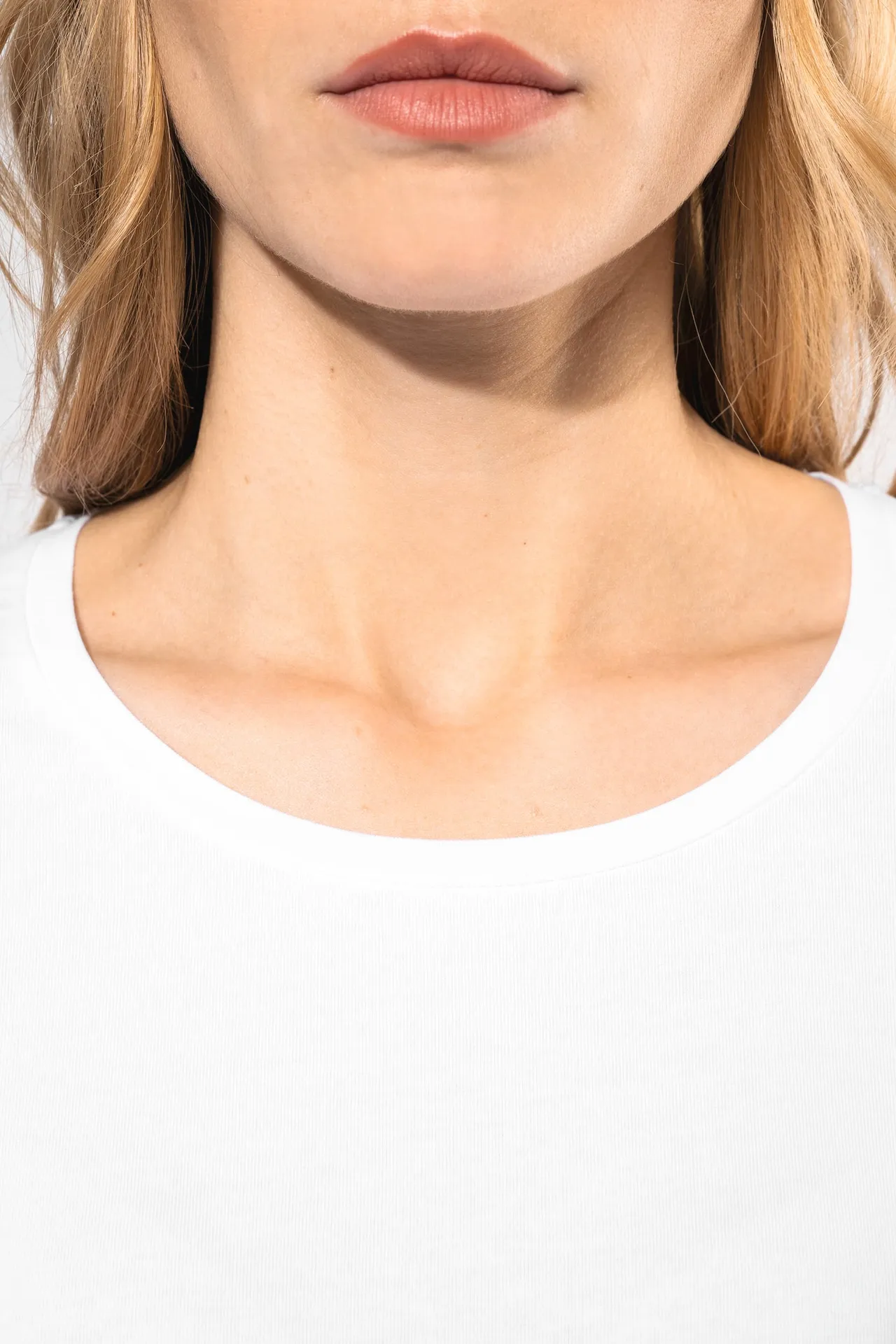 Damen Langarm-T-Shirt mit Rundhalsausschnitt