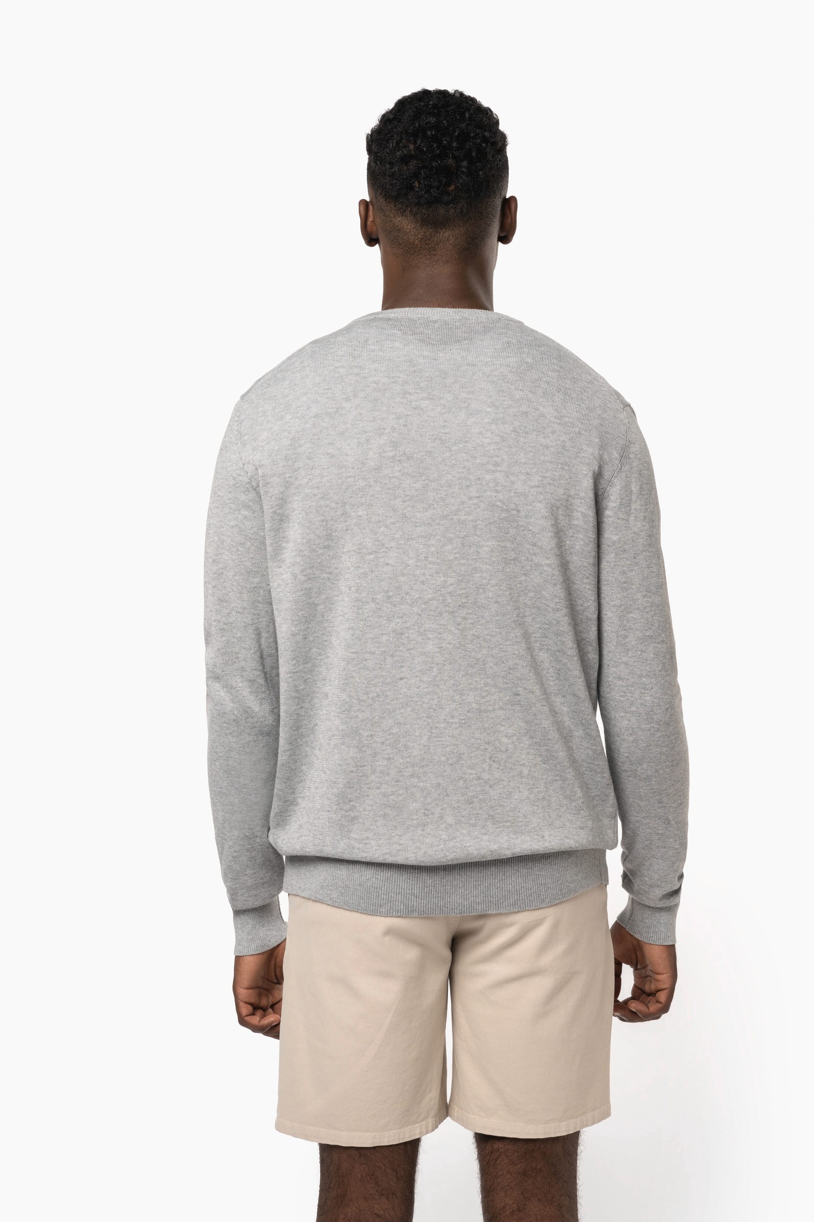 Umweltfreundlicher Herrenpullover mit V-Ausschnitt