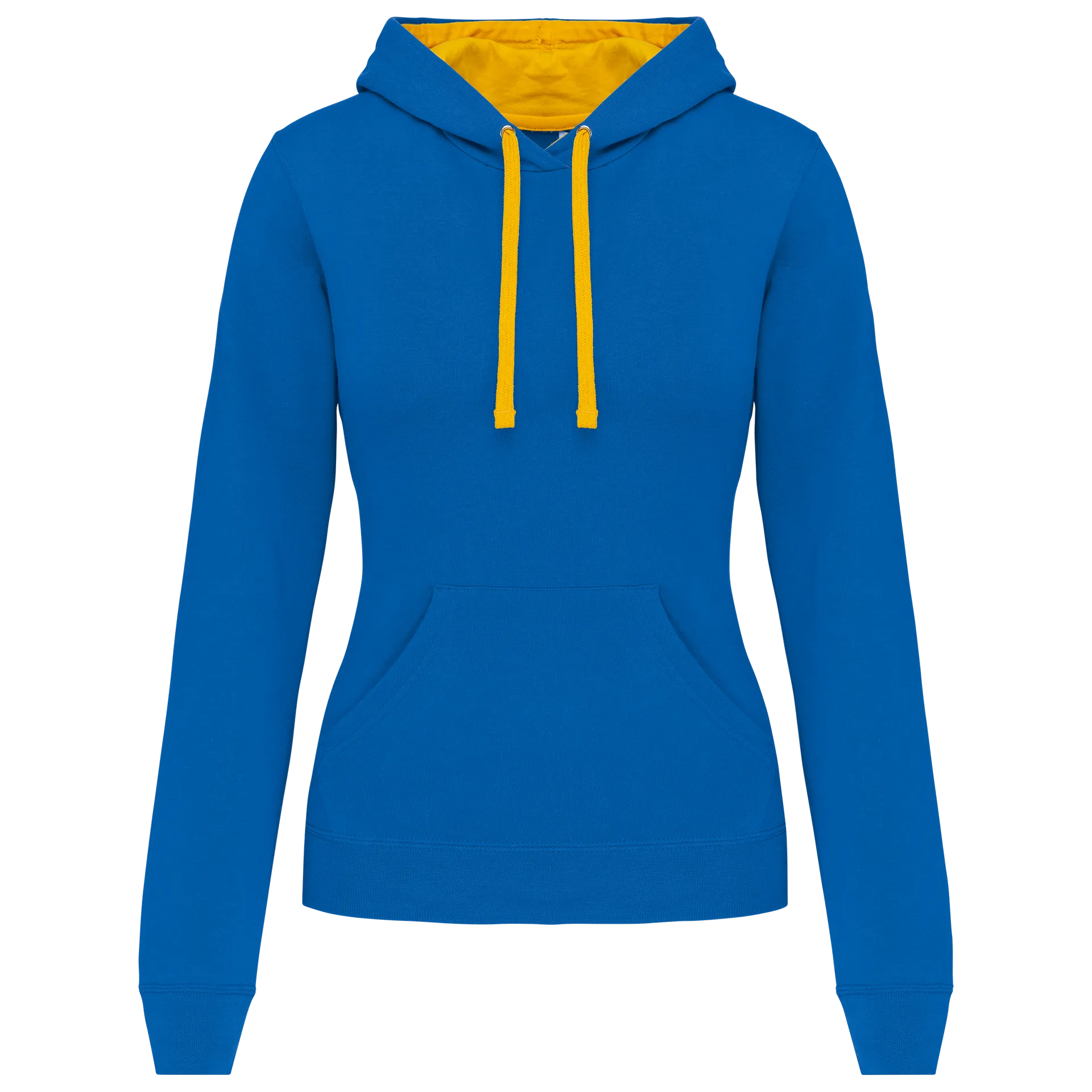 Damen-kapuzensweatshirt bicolor