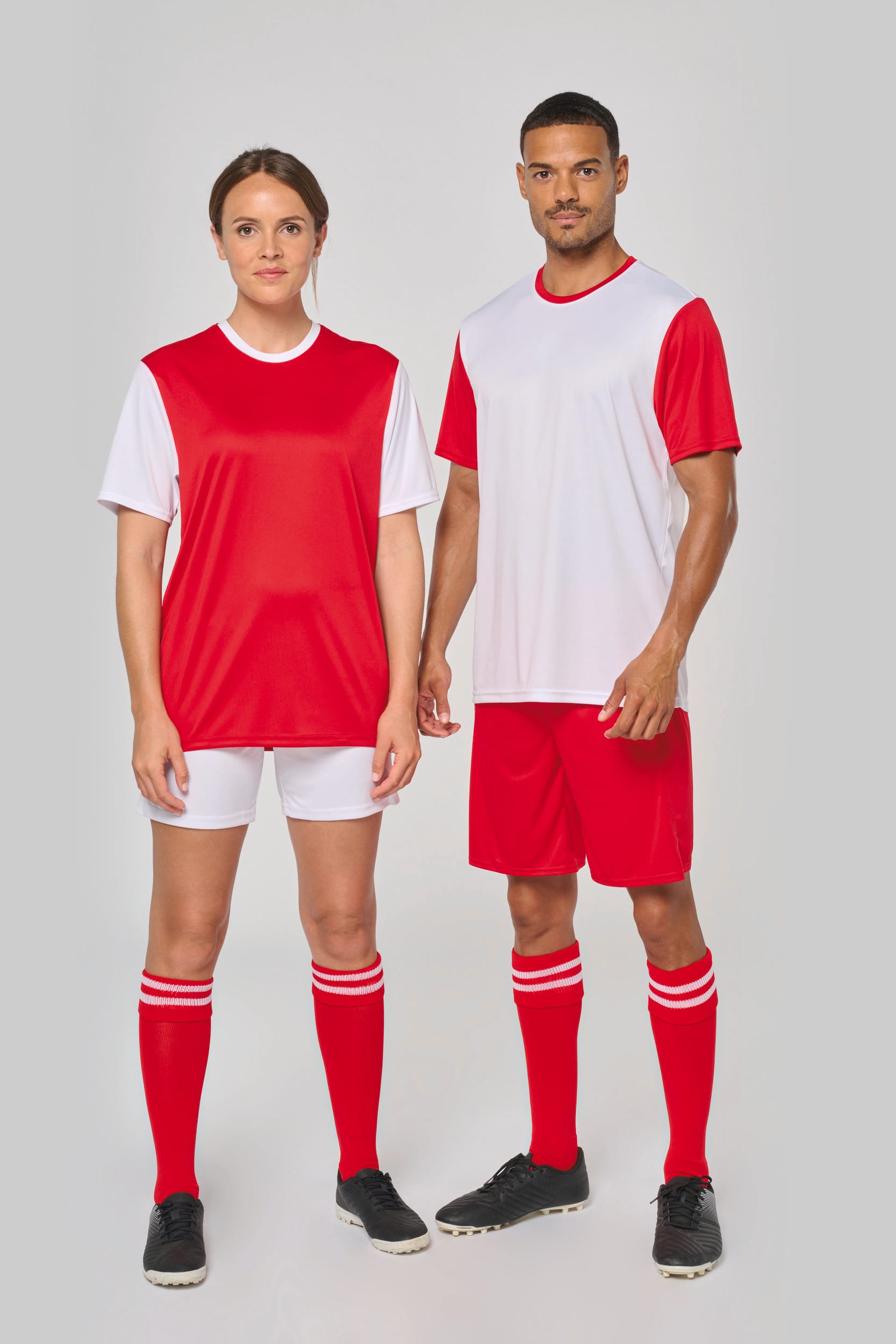 Zweifarbiges Kurzarmtrikot für Erwachsene