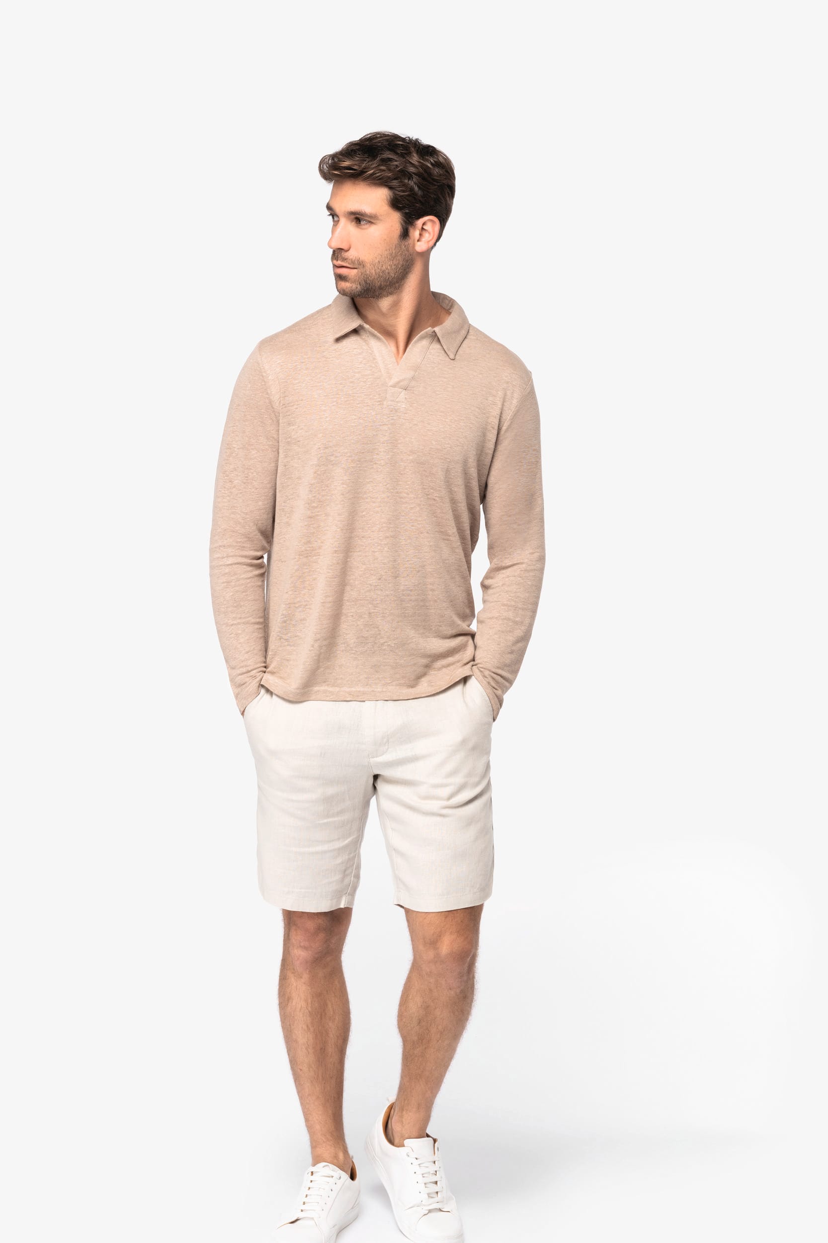 Bermuda-Shorts aus Leinen für Herren