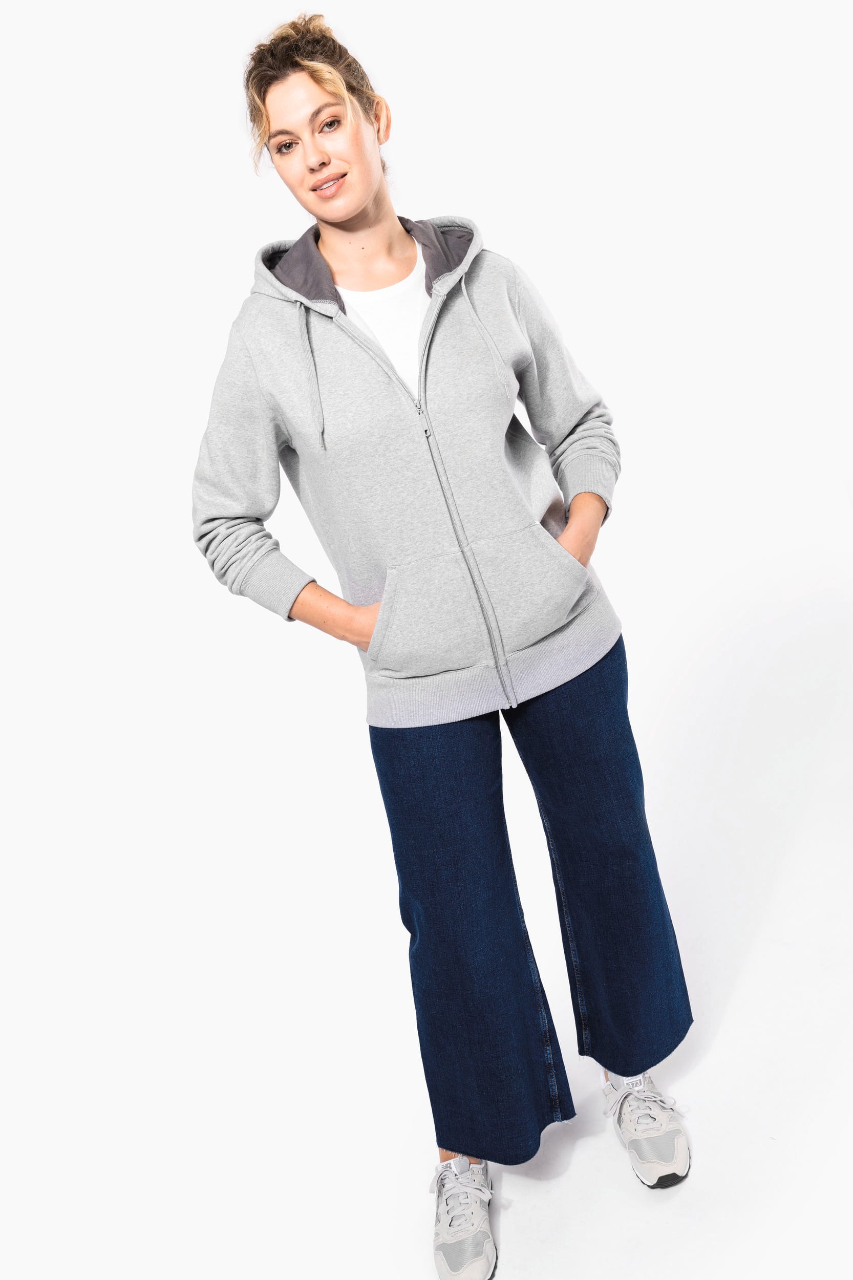 Kapuzensweatshirt mit Reißverschluss