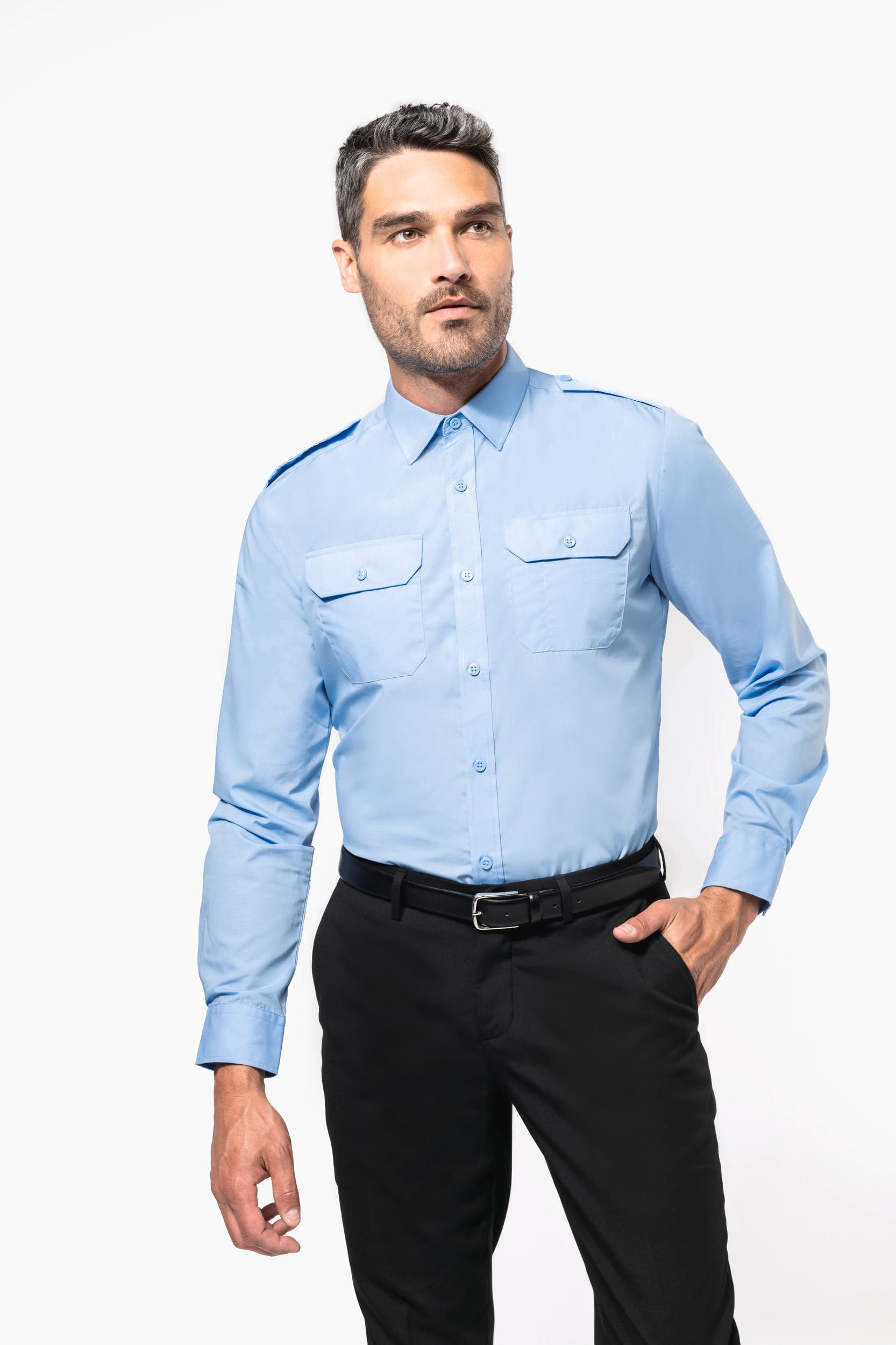 Langarm-Pilotenhemd für Herren