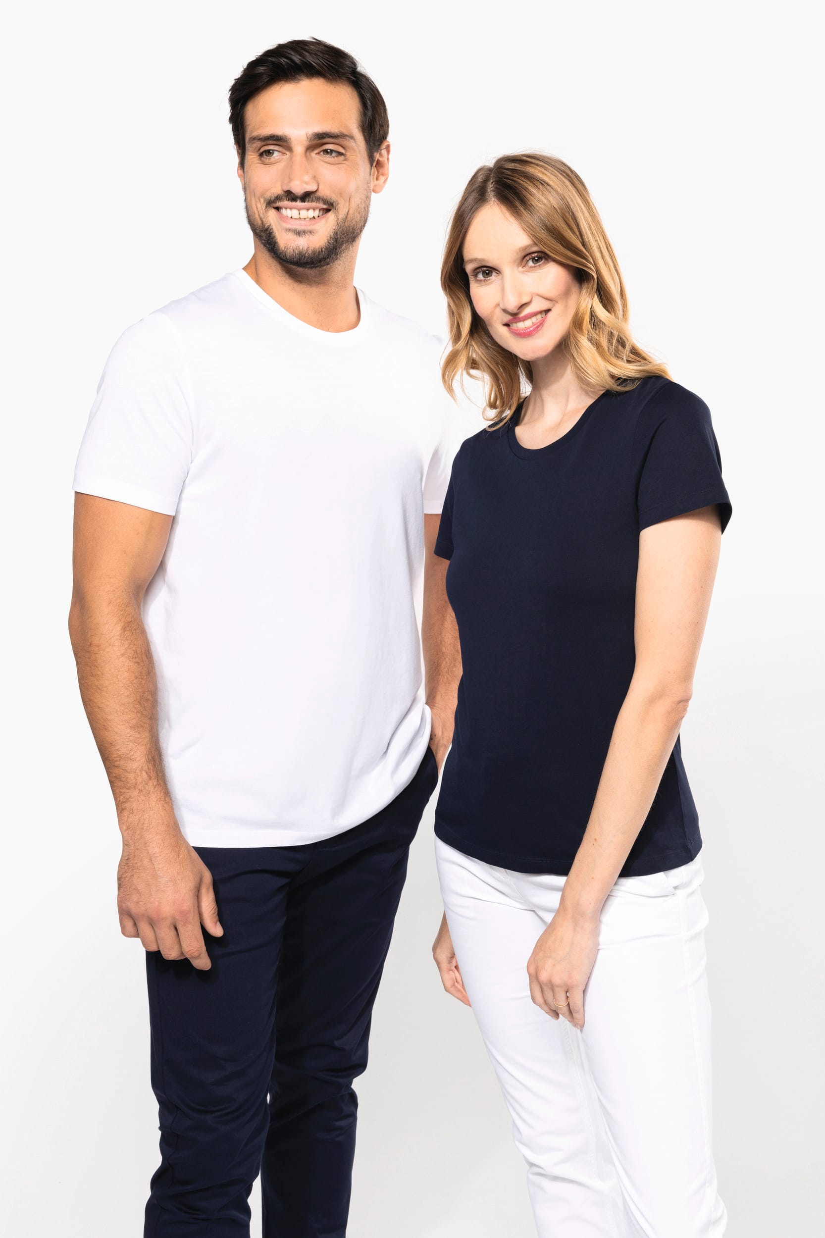 Supima® Damen-T-Shirt mit Rundhals ausschnitt und kurzen Ärmeln