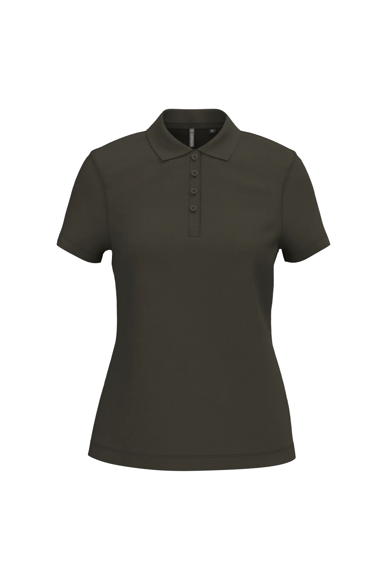 Dammen Kurzam Poloshirt aus Baumwollpiqué