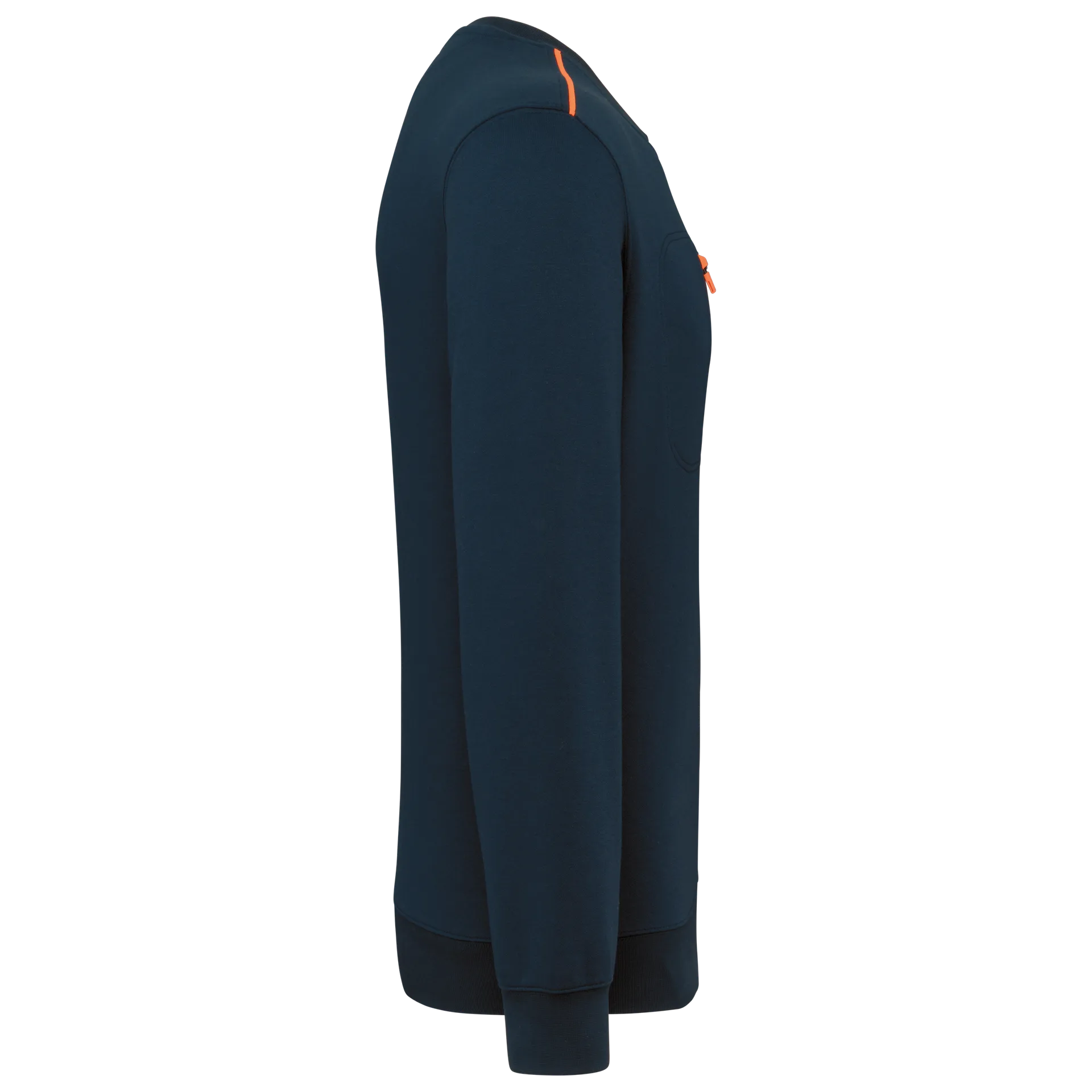 Day To Day Unisex-Sweatshirt mit kontrastfarbener zip Tasche