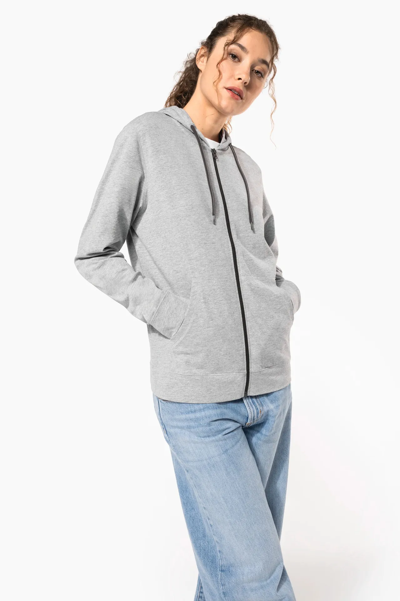 Lightweight Cotton Hooded Sweatshirt