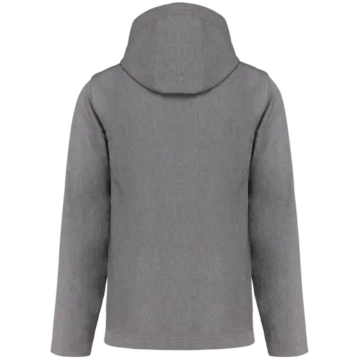 3-lagige Unisex-Softshell-Jacke mit Kapuze und abnehmbaren Ärmeln