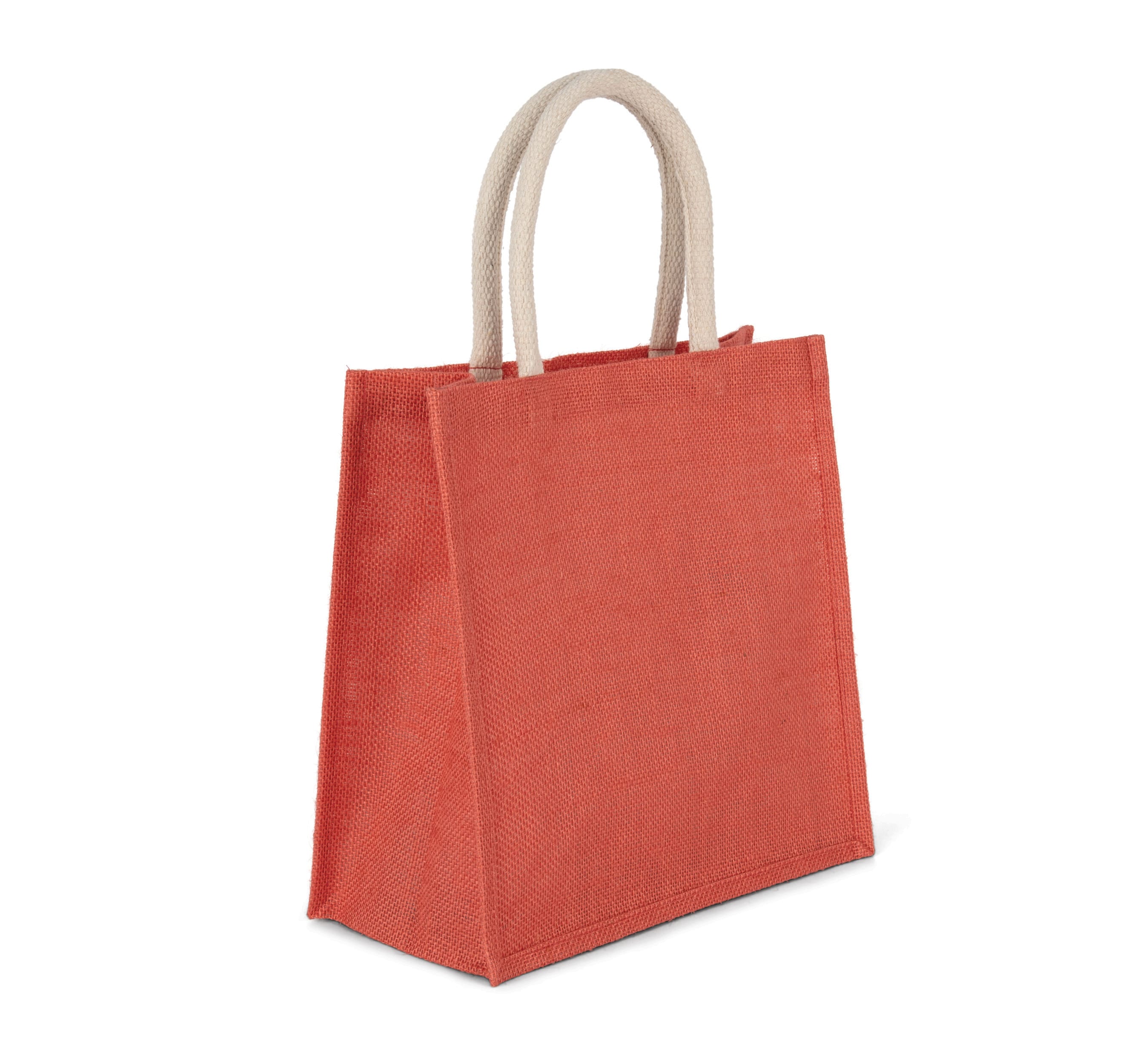 Jutetasche im Cabas-Stil Groß