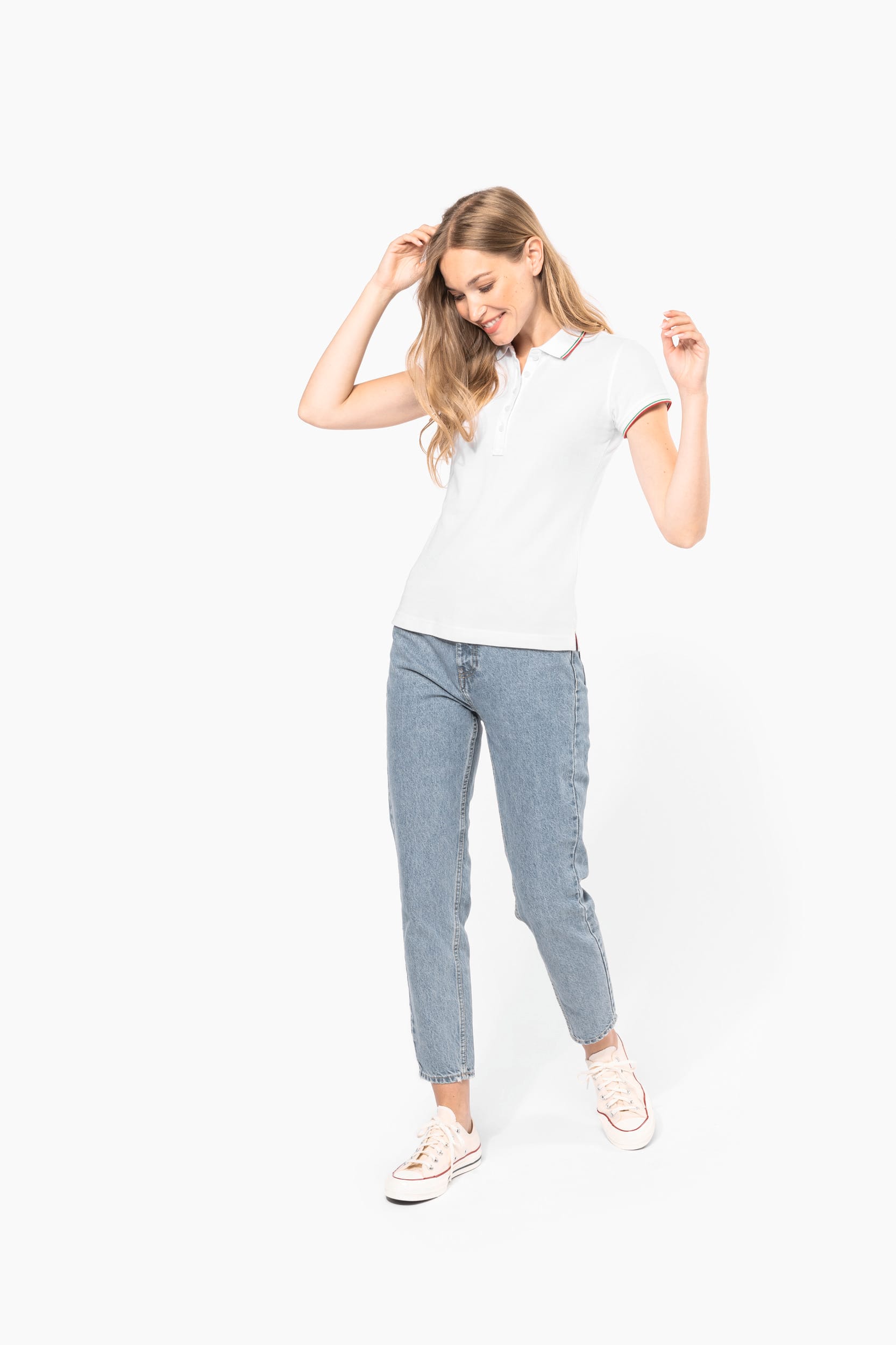 Damen Piqué Poloshirt Kurzarm