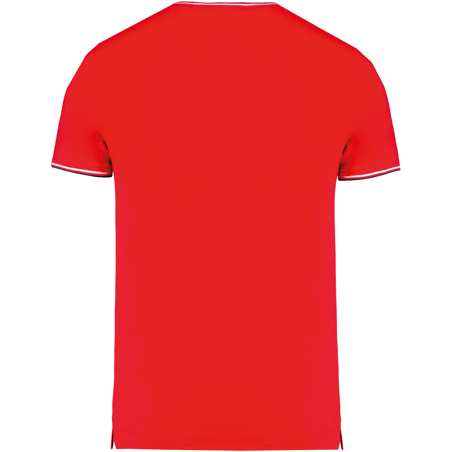 Herren T-Shirt aus Piqué-Trikot mit V-Ausschnitt