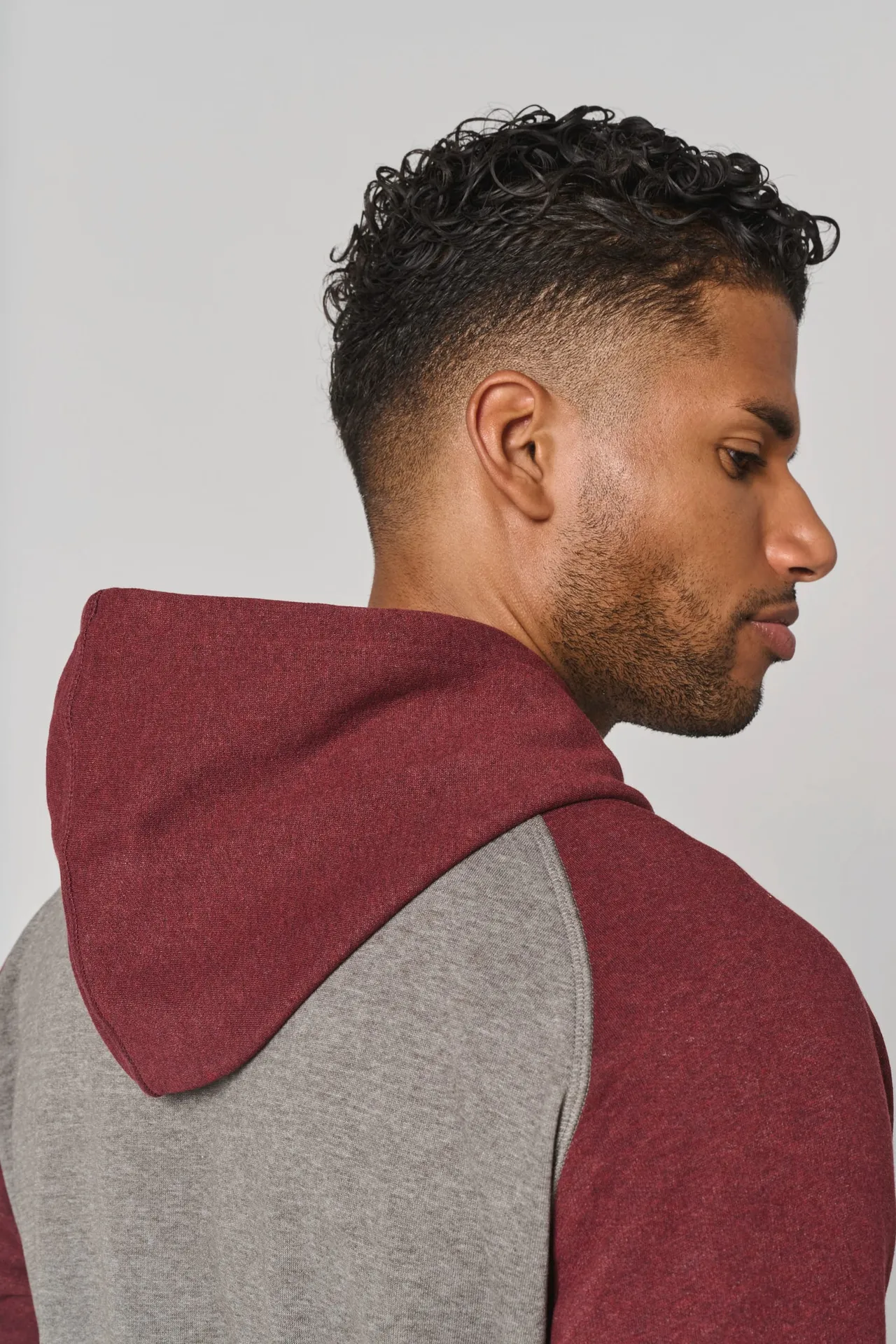 Zweifarbiges Kapuzensweatshirt für Erwachsene