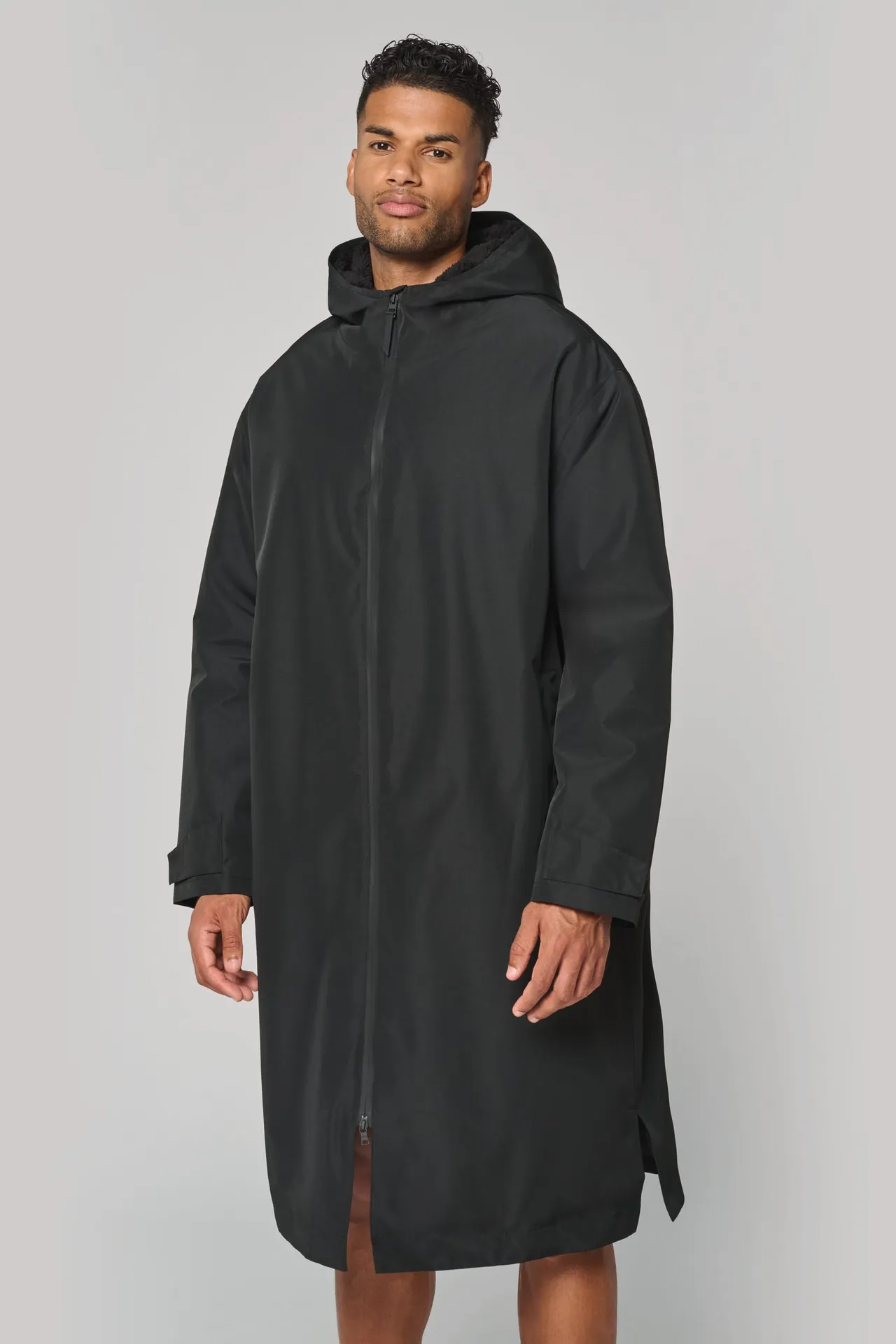 Langer, gefütterter Unisex-Sherpa-Parka